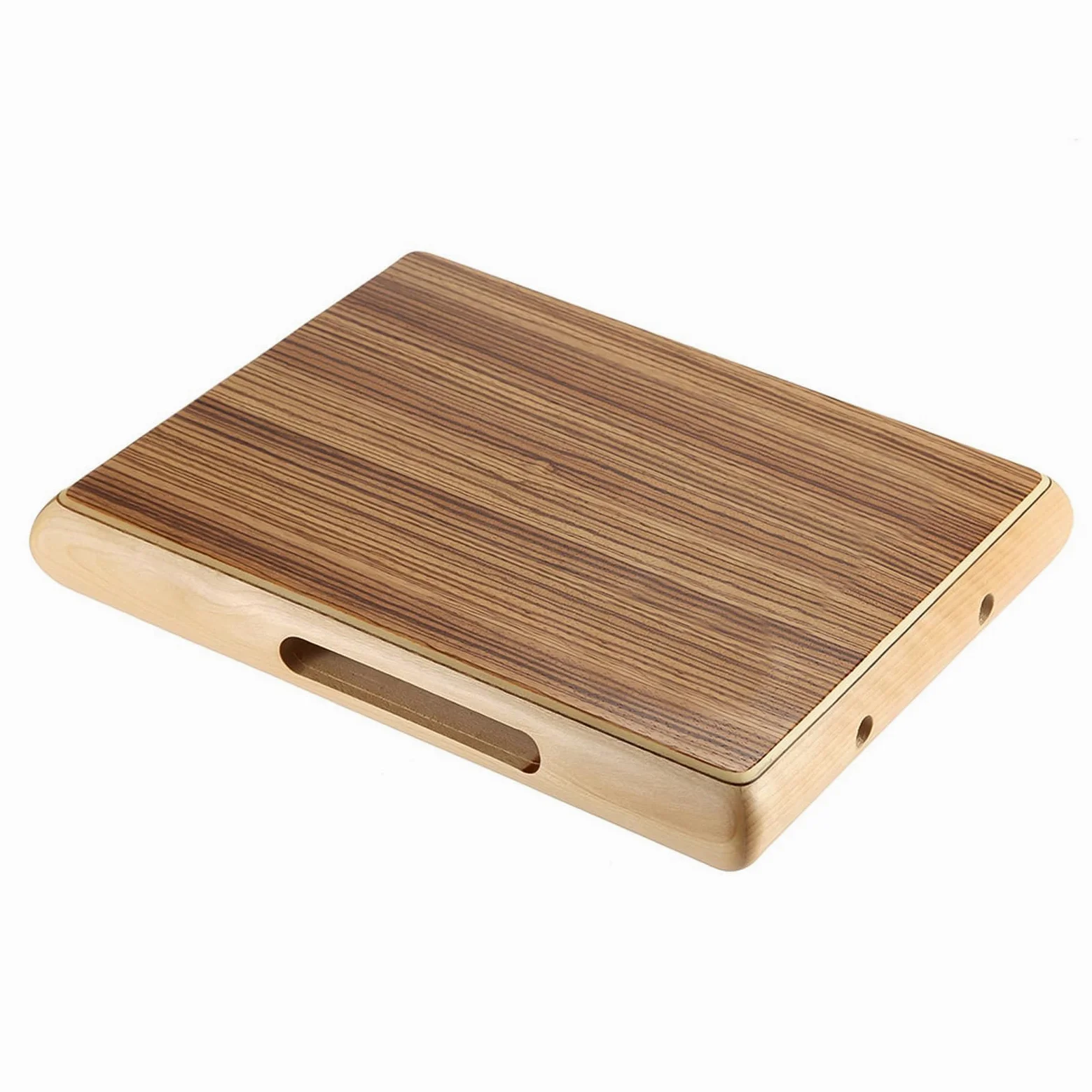Ultra sottile da viaggio cajon tamburo portatile a mano piatta a mano zebra strumento a percussione a mano con foro di chitarra stringhe interne per esibizioni dal vivo