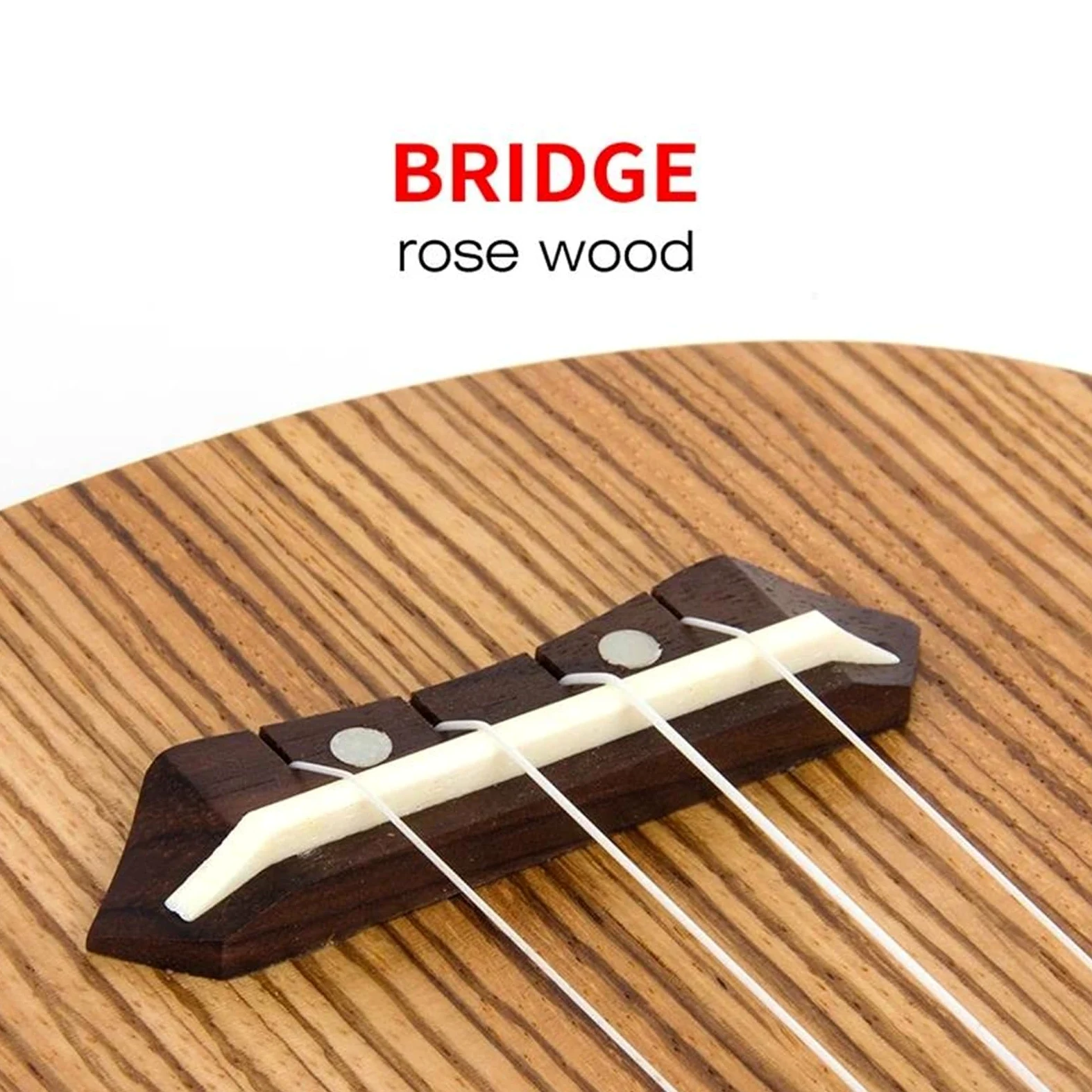 Ukulele Strumento Musicale Chitarra A 4 Corde Ukulele In Legno Zebrano Da 21 Pollici Con Borsa Per Ukulele E Accordatore