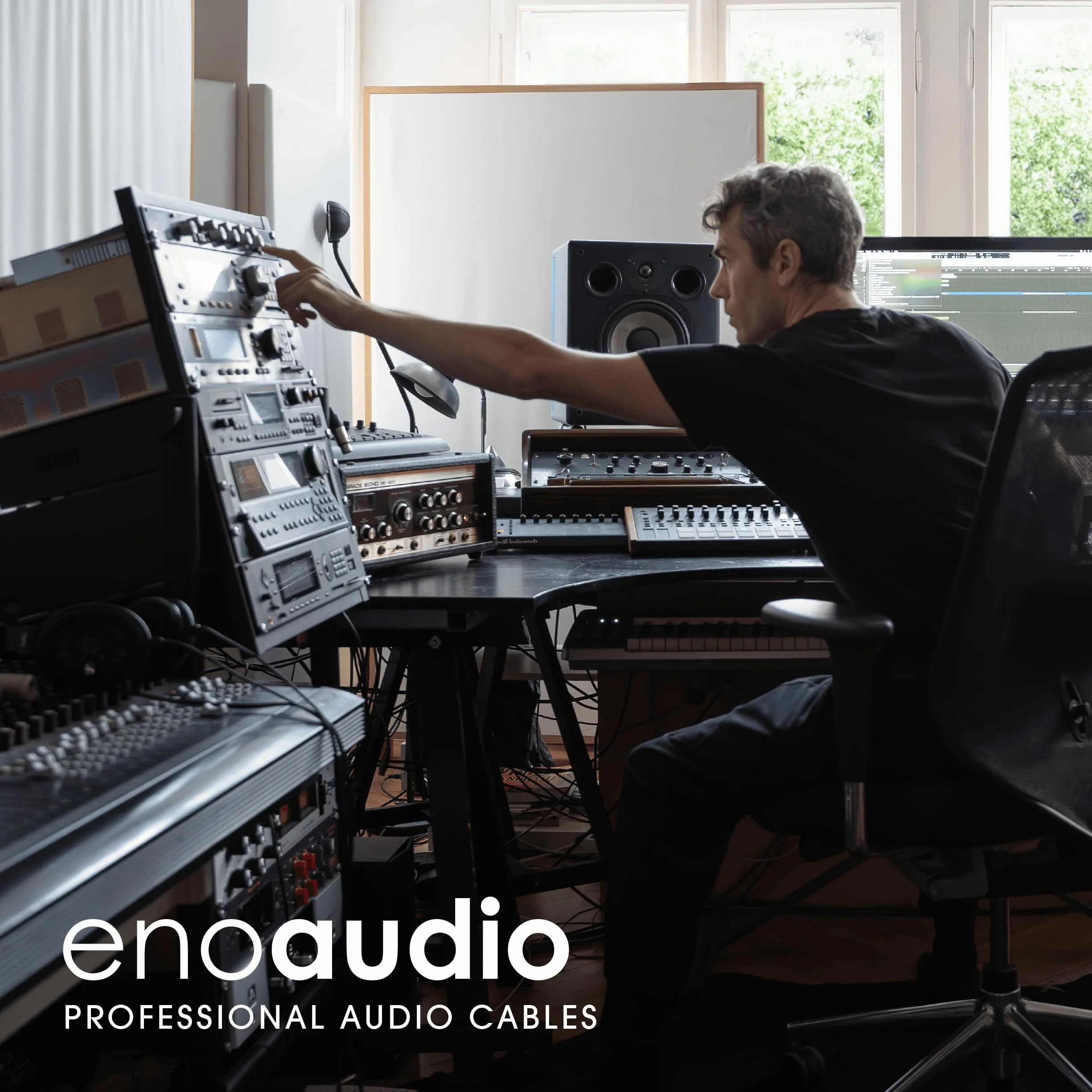 enoaudio Mogami 2534 Quad Cavo Coppia (L,R) professionale bilanciato | Neutrik Gold 6,3mm TRS | HiFi - 2,0 m