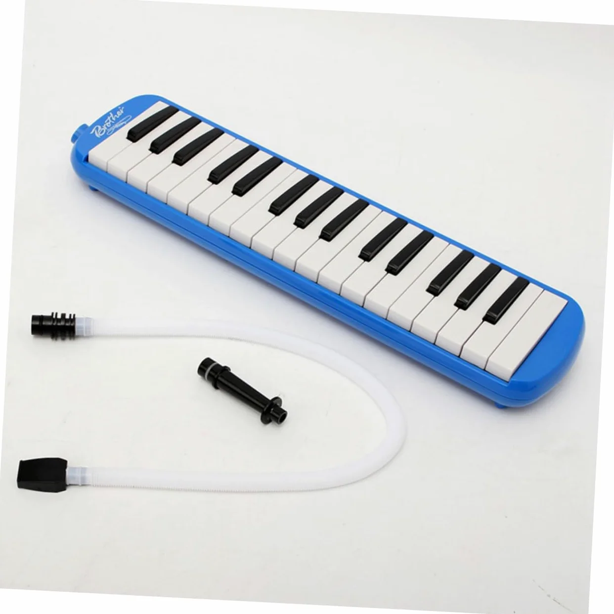 BESTonZON 32 armonica a tastiera pianoforte melodico pianoforte a bocca fisarmonica a piano giocattolo strumenti a tastiera fisarmonica strumento melodico melodica portatile Blue
