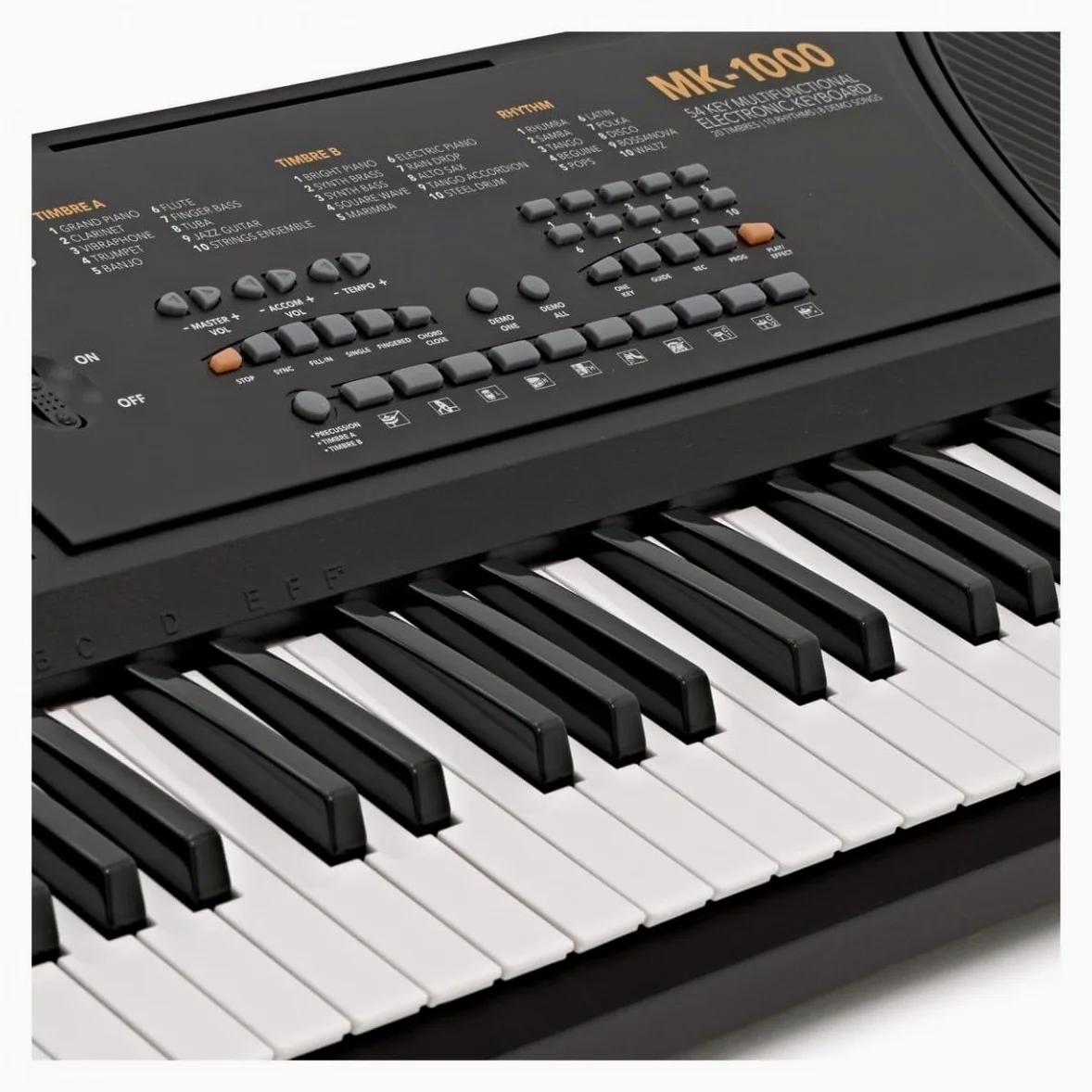 Gear4music Pianola per Scuola Media Tastiera Musicale Portatile per Bambini 5-10 Anni con Cuffie 54 Tasti | Per suonatori alle prime armi, 20 voci e 10 ritmi, funzione di insegnamento integrata, registrazione e riproduzione