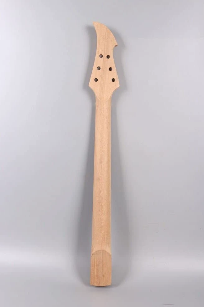 Manico baritono per chitarra Yinfente, 24 tasti, 68,6 cm, legno di mogano, manico, palissandro, tastiera da avvitare al tallone, manici per chitarra Firebird