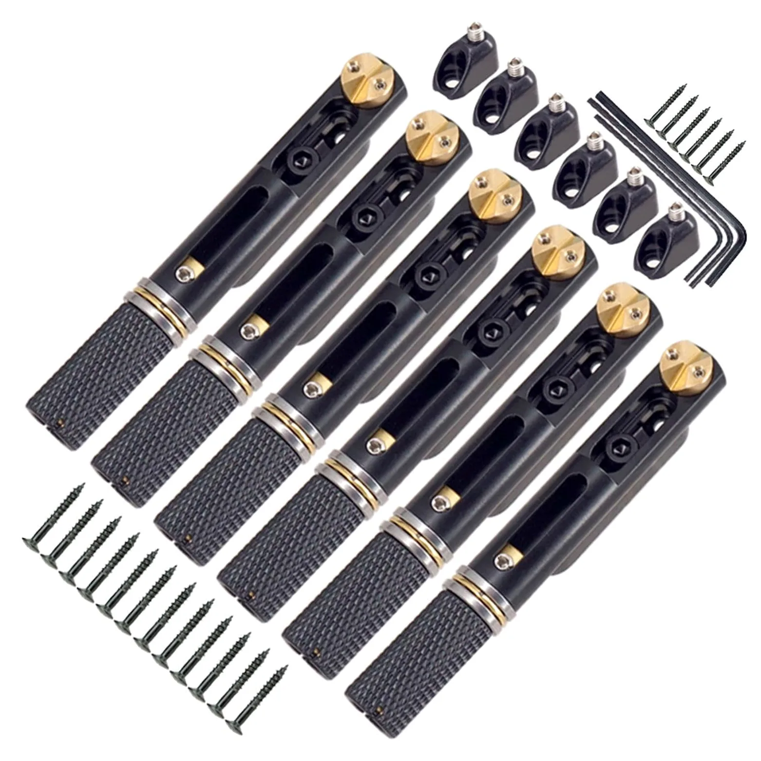 Soluzioni di sustain migliorate con selletta di ricambio per ponte per chitarra acustica per chitarristi a 6 corde e richieste fai da te. Cordiera per ponte senza paletta