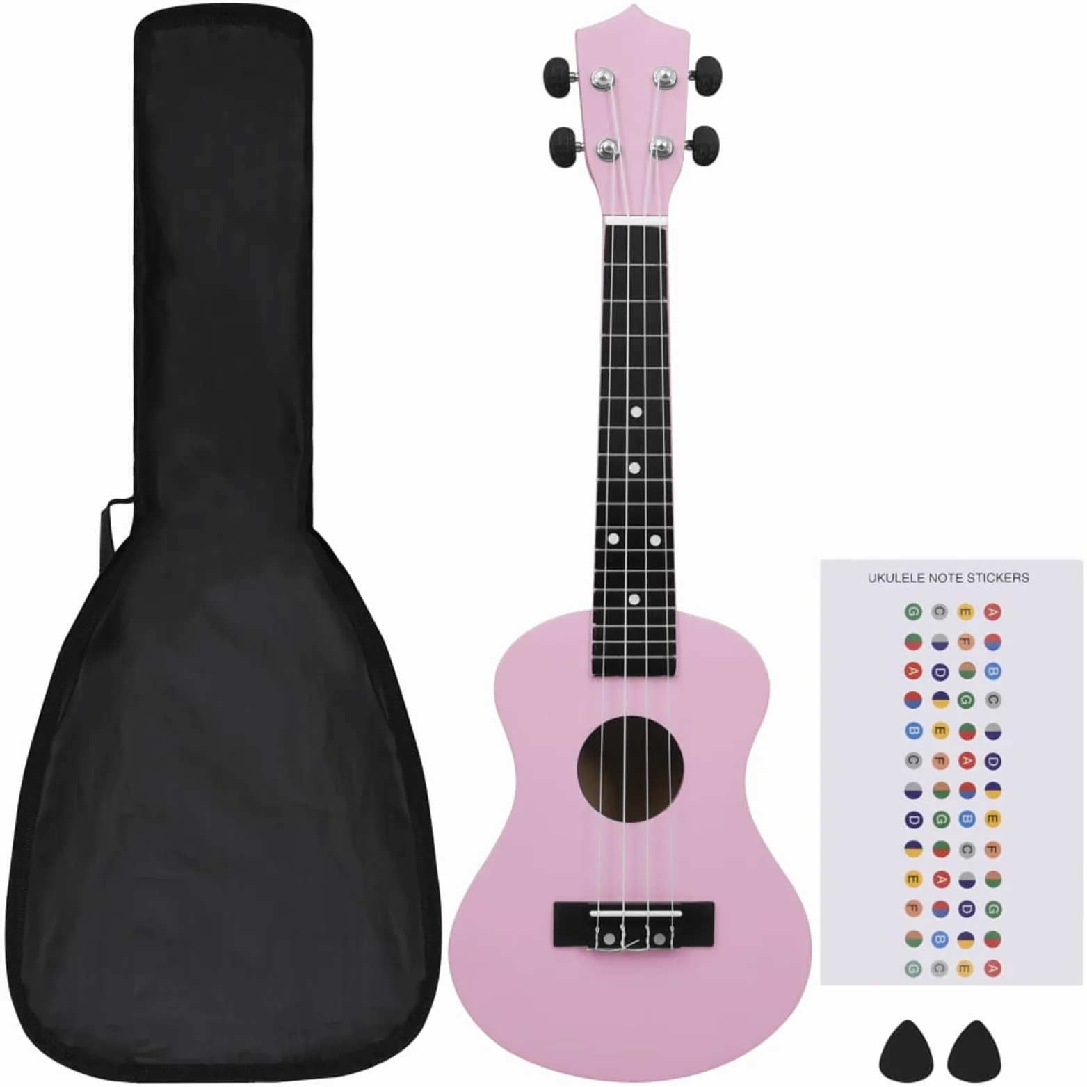 Set Ukulele Soprano con Borsa per Bambini Rosa 23",Arte e Svago,Hobby e Arti Creative,Strumenti Musicali,Strumenti a Corda -70153