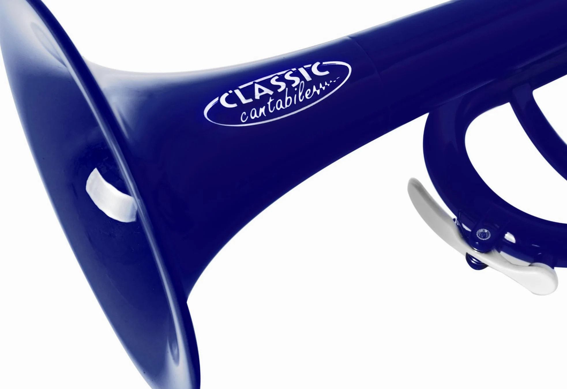 Classic Cantabile MardiBrass Tromba in ABS Plastica - Valvole Perinet - 510g leggera - Foratura: 11,6 mm - incl. Bocchino e Gigbag - blu