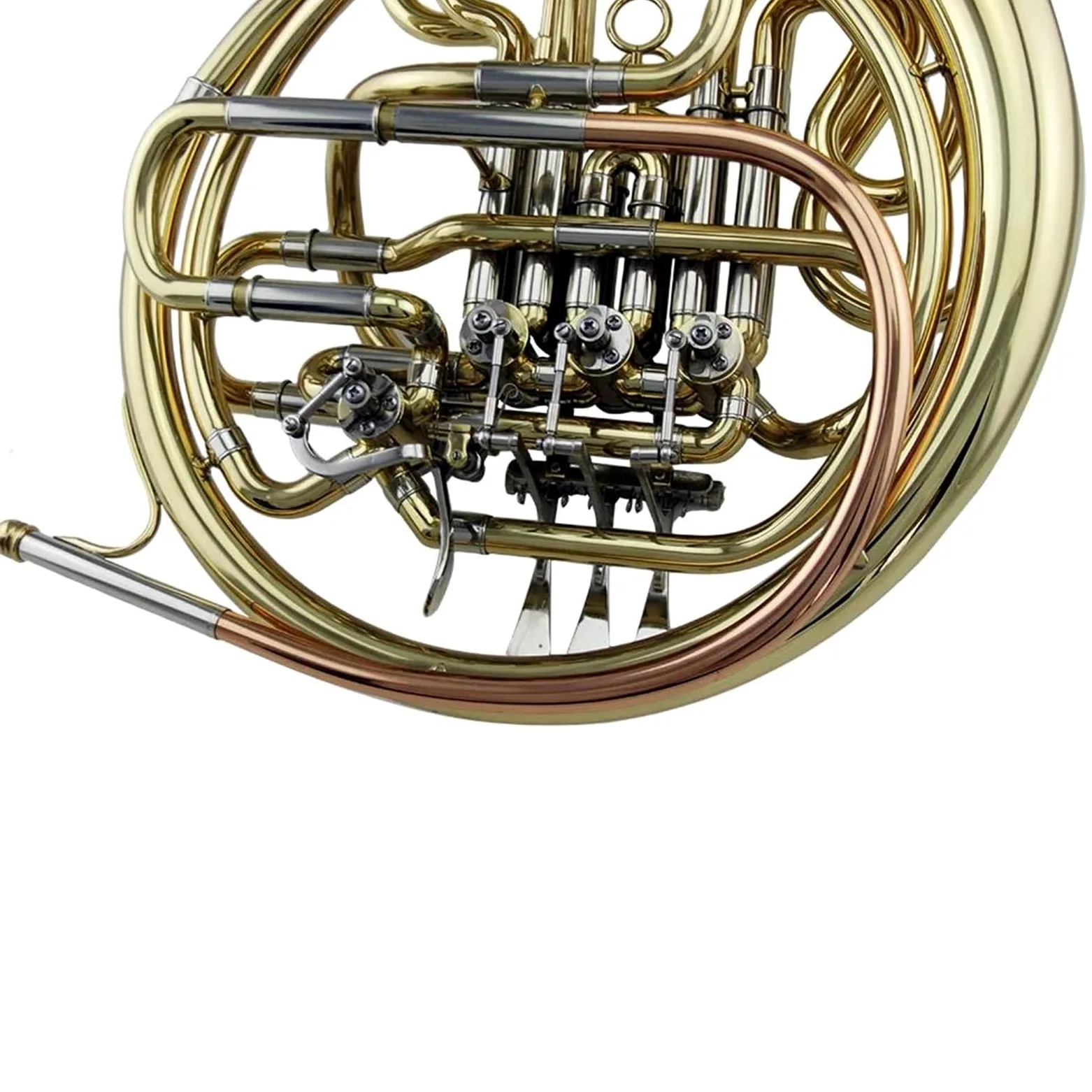 Corno Francese Strumento Musicale Professionale A Doppio Corno Francese A 4 Tasti Laccato Oro