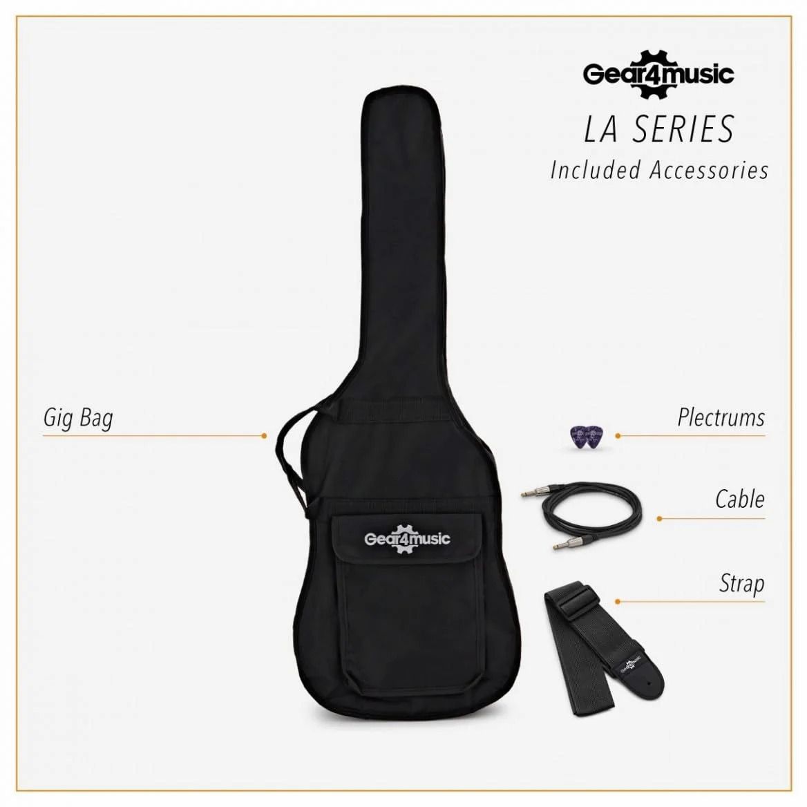Chitarra Elettrica LA per Mancini di Gear4music, Sunburst | Per mancini principianti e chitarristi in progresso, corpo leggero e comodo, tre pickup single coil