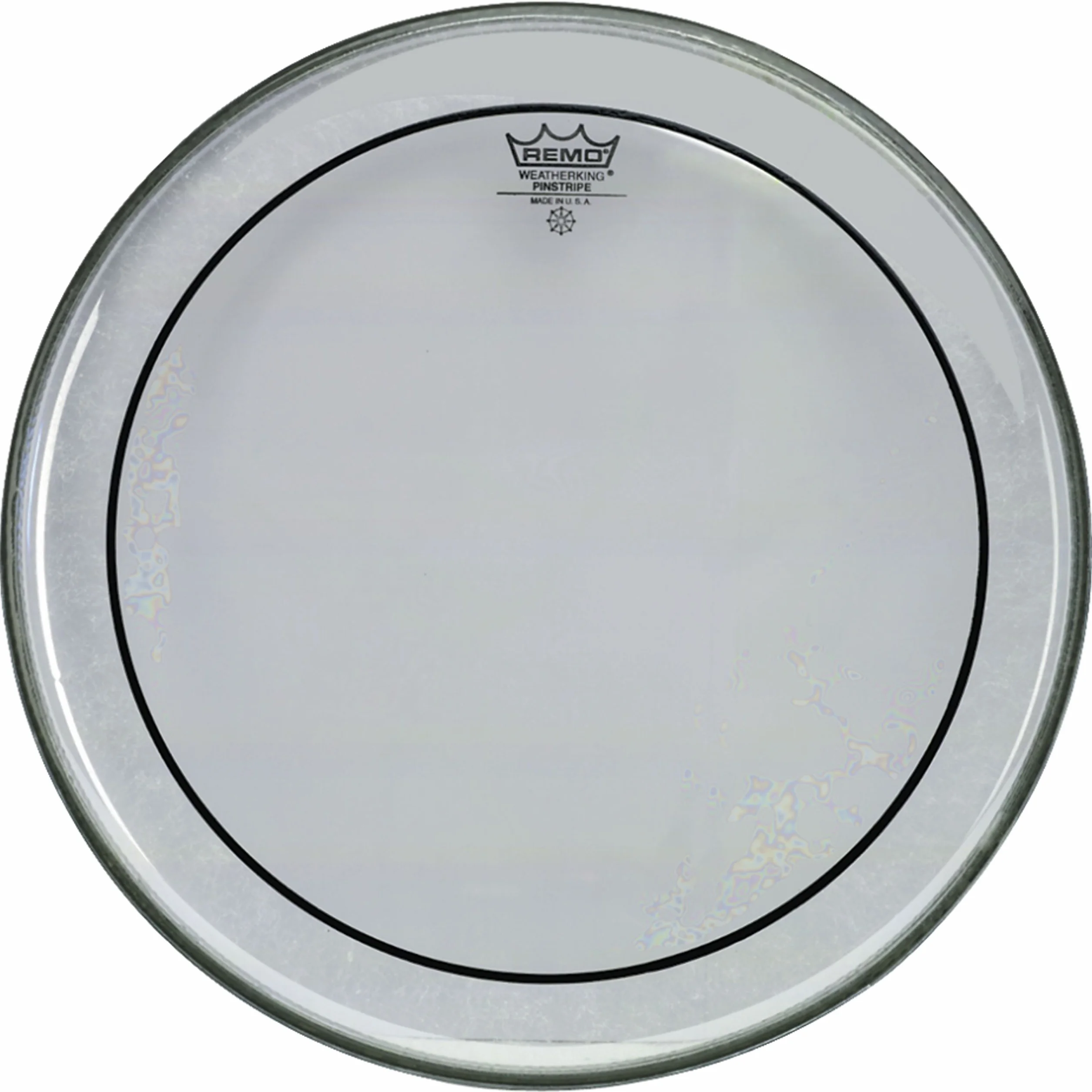 Remo pelle per batteria Pinstripe Trasparente - 14" - PS-0314-00