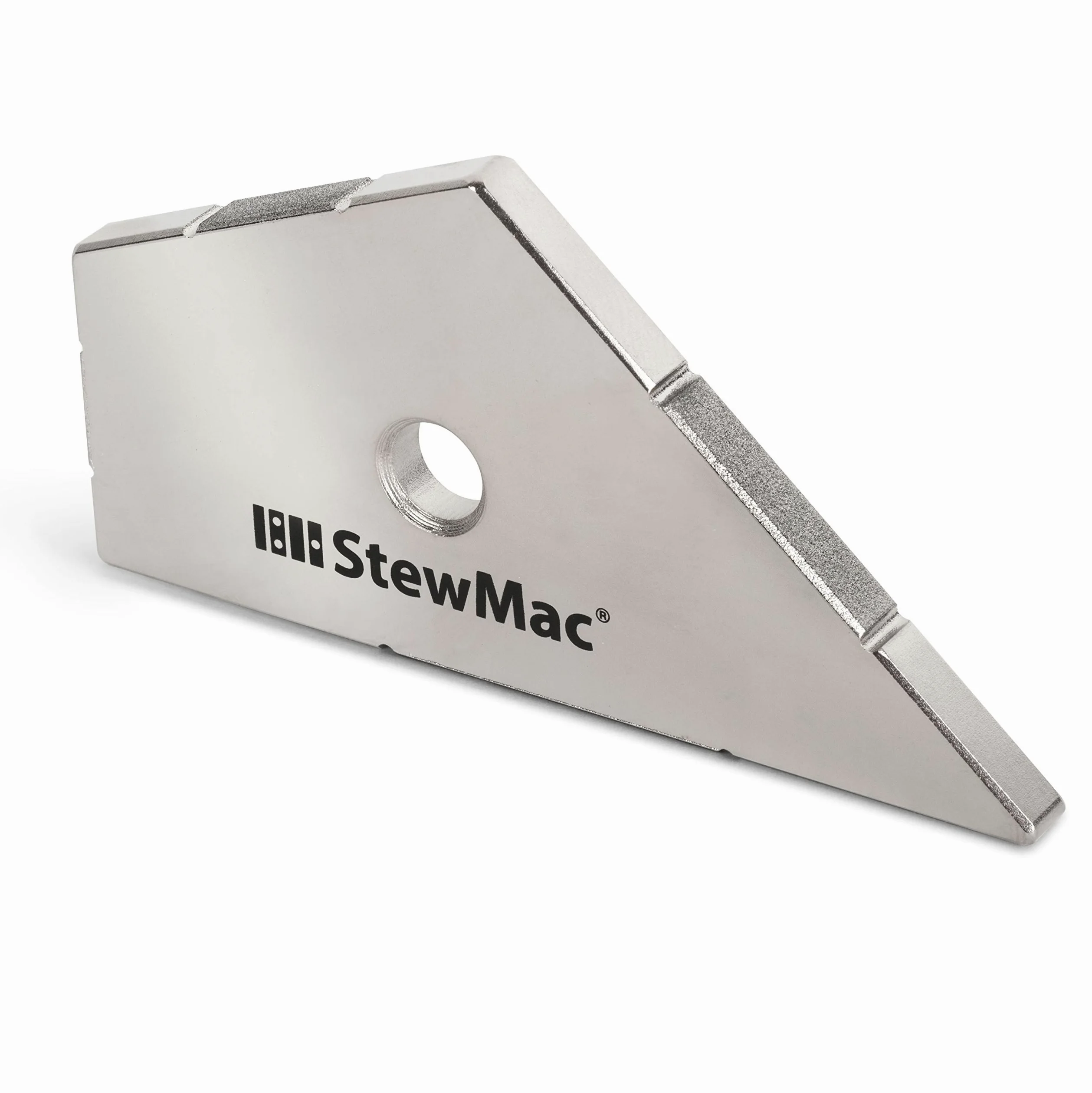 StewMac Fret Kisser, livellatore di precisione per singoli tasti | Rimuove solo il punto alto sotto la corda senza toccare i tasti vicini, eliminando ronzii localizzati e irregolarità.