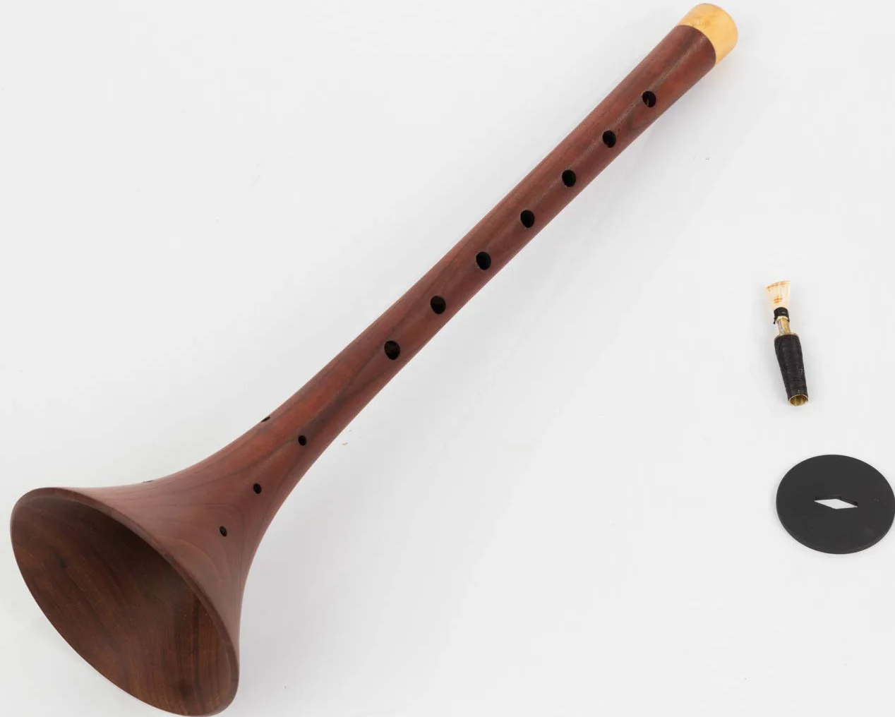 Bocchino Gratuito in legno di pruno Zurna turco di alta qualità e 5 ance Kamış incluse - Chiave A