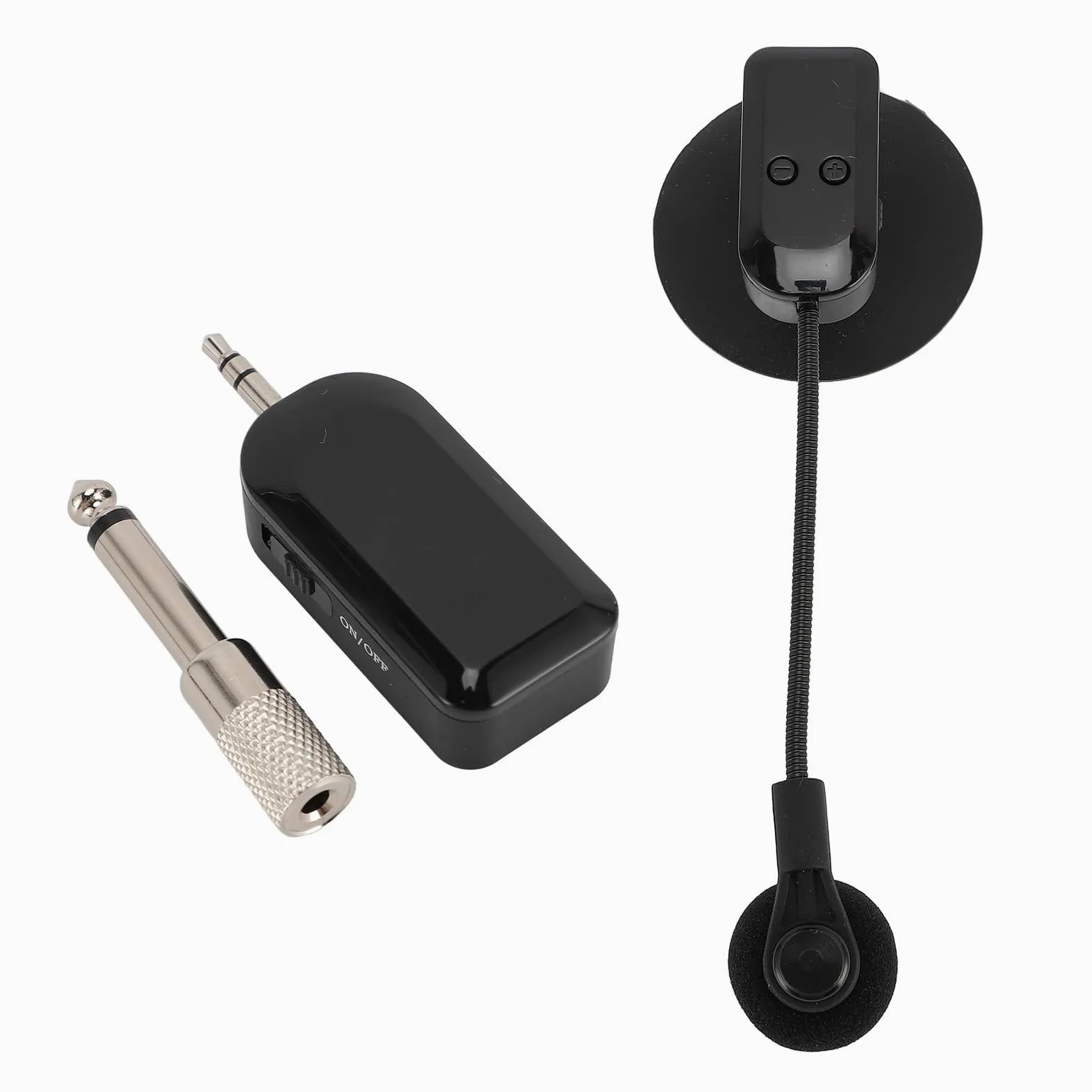 Cocoarm Microfono per Strumenti Wireless, Microfonico Portatile 2.4G per Chitarra, Violino e Fisarmonica con Acquisizione Accurata del Suono e Portata Wireless di 100 Piedi