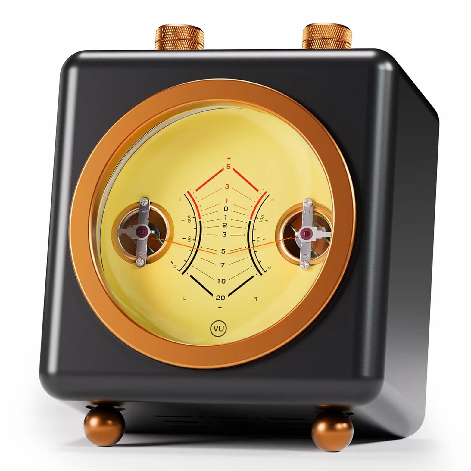 Luce audio VU Meter, luce ritmica musicale con luminosità regolabile e colore della retroilluminazione, regolazione a gamma completa per giochi e uso desktop