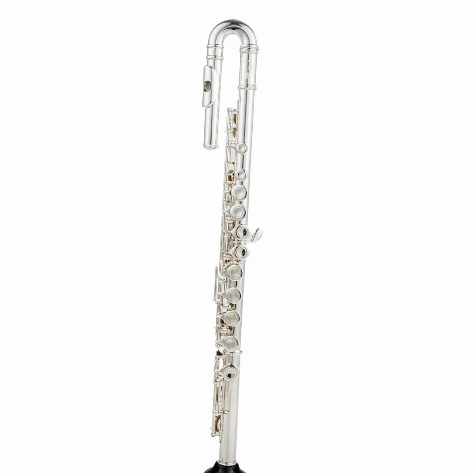 Flauto Traverso Flauto Placcato Argento 16 Chiavi Flauto Foro Aperto E-Mech Strumento Musicale
