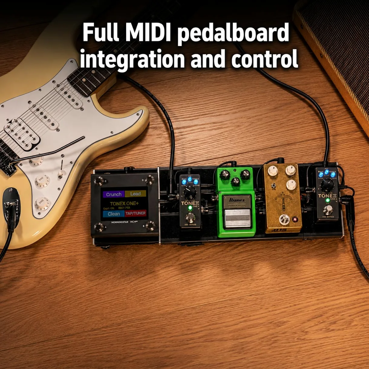 IK Multimedia TONEX ONE+ AI amplificatore per chitarra e pedale effetti con editing wireless Bluetooth, controllo MIDI, interfaccia audio USB, oltre 60.000 modelli di tono, simulatore compatto di