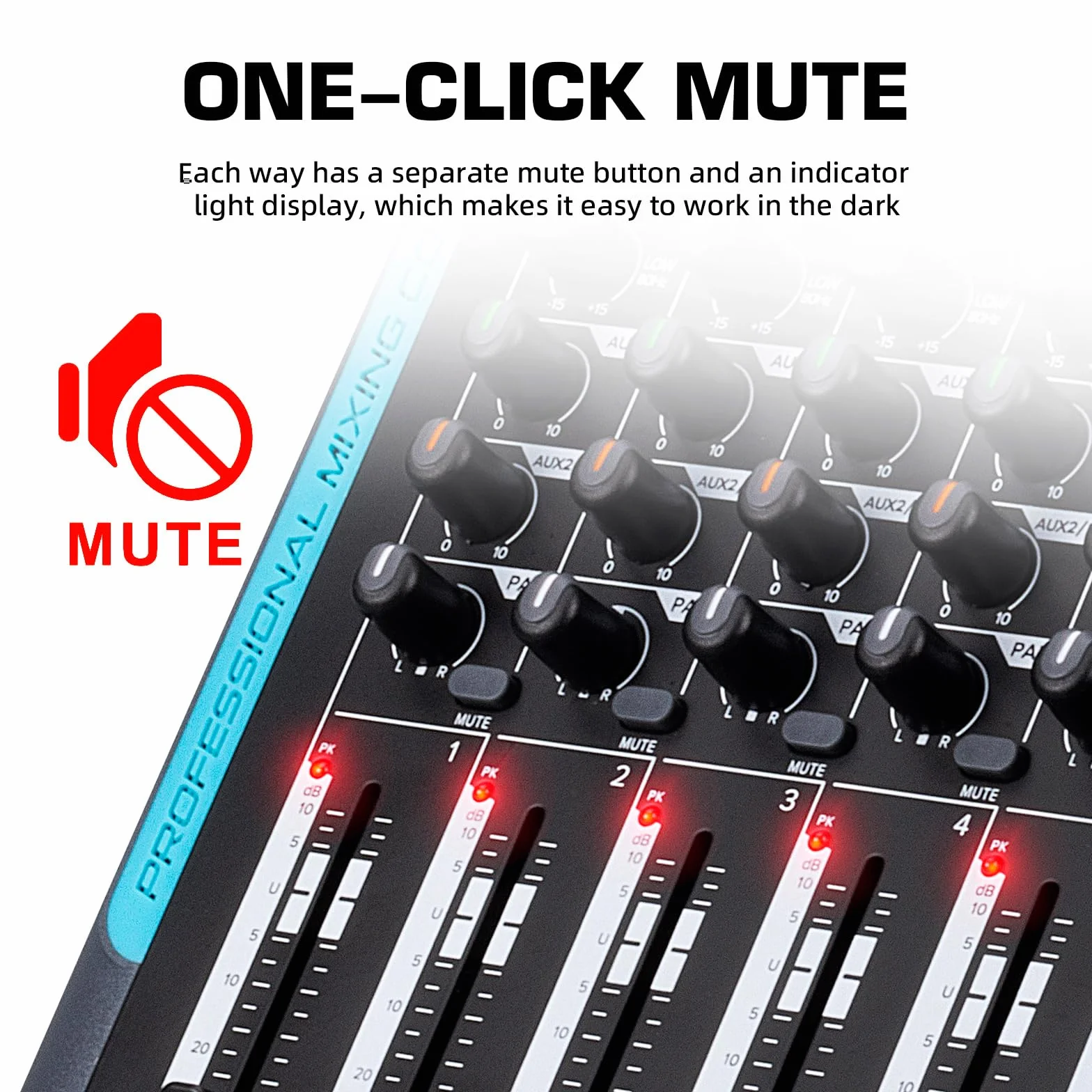 D Debra Audio Pro Mixer di registrazione portatile Audio con USB 99 Effetti digitali DSP per DJ Mixer Console Studio di registrazione karaoke (DP-10)