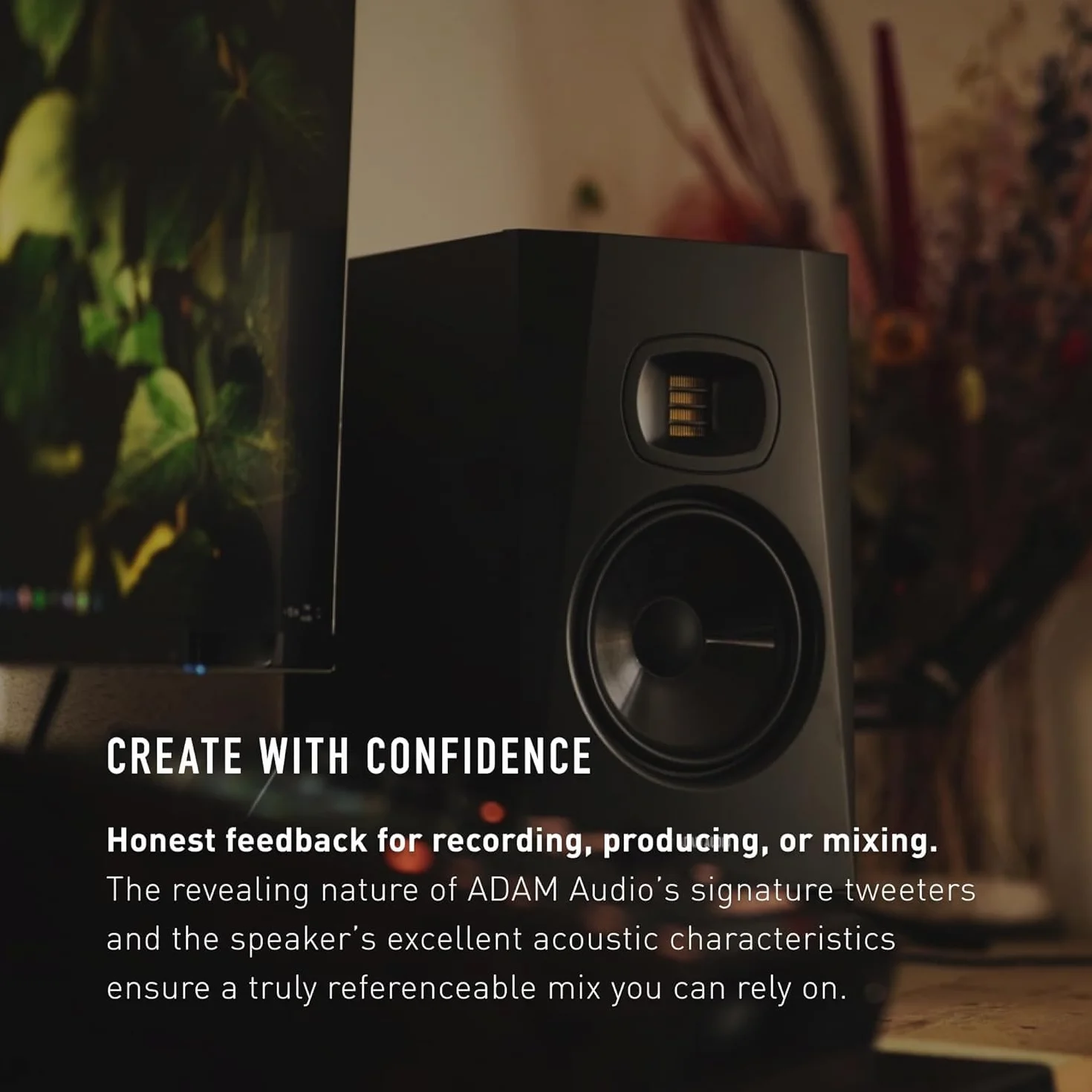 ADAM Audio T7V, Monitor da studio per registrazione, mixaggio e mastering, suono in qualità studio