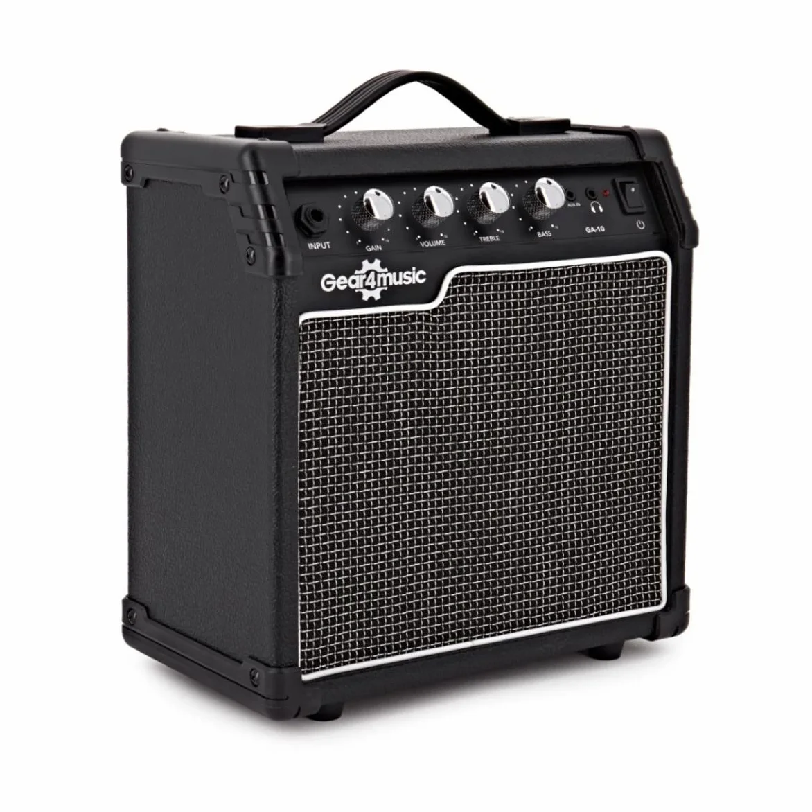 Gear4music Chitarra Elettrica Junior 3/4 con Amplificatore Rosso | Per giovani musicisti, 3 pickup single coil con selettore a 5 posizioni, ampli 10W con uscita cuffie