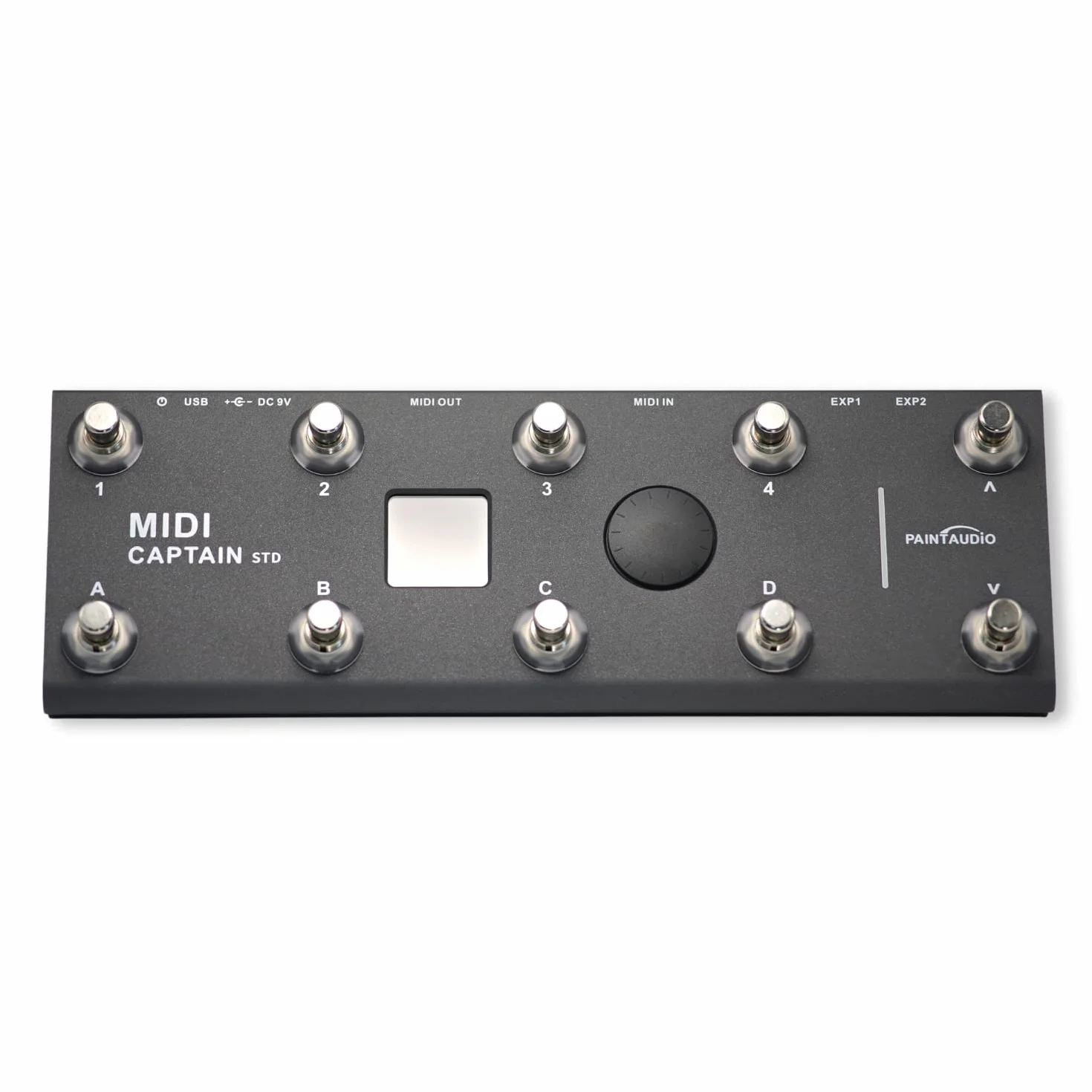 PAINTAUDIO MIDI Captain Foot Controller Multi-Effetti Tastiere Sintetizzatore USB MIDI software musicale Bias con funzione Time Engine Supporta tutti i PC/CC/Note Commander 10 Foot Switch (nero)