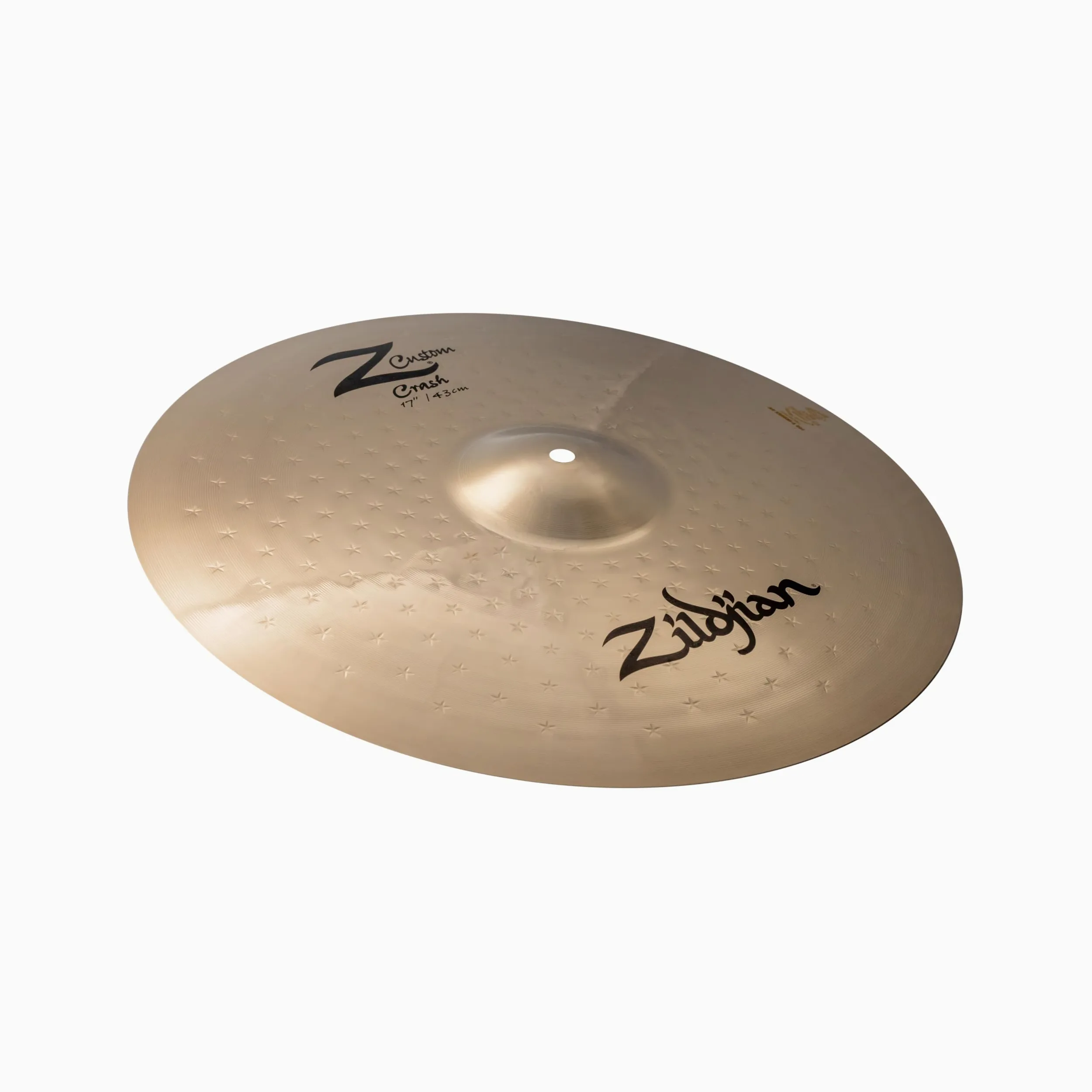 Zildjian 17" Z Custom Crash - Piatto Batteria Bronzo B20 Brillante Suono Esplosivo Live Rock Metal