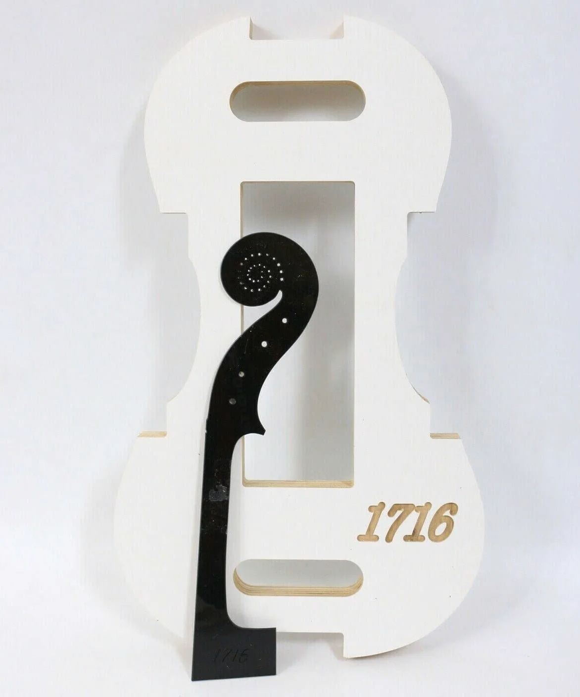 Stradivari 1716Year 4/4 Violin collo/F foro templet Stampo strumenti modello strumenti fai da te
