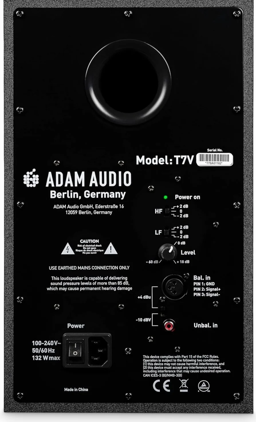 ADAM Audio T7V, Monitor da studio per registrazione, mixaggio e mastering, suono in qualità studio