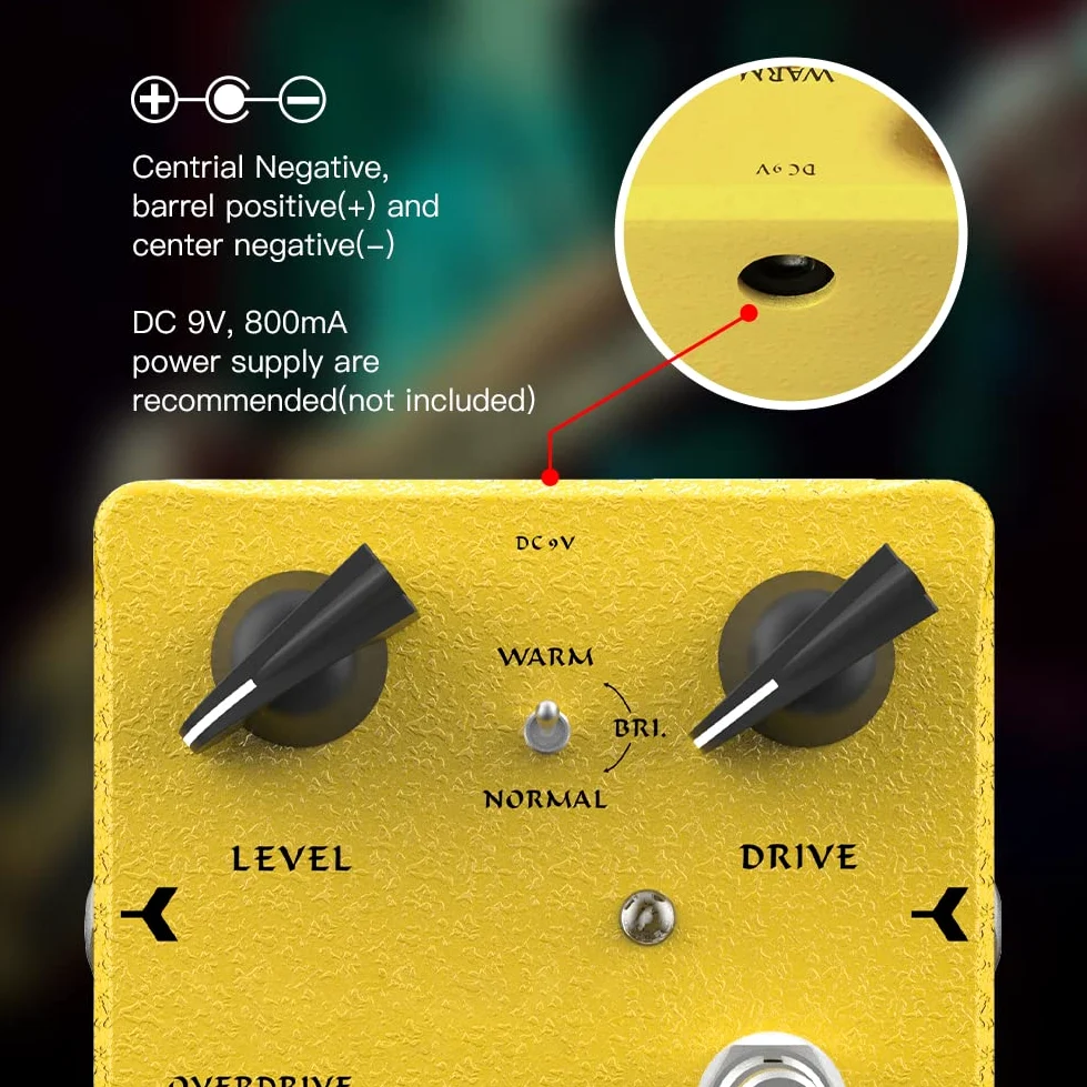 JOYO Effetti a pedale Overdrive per basso dal rock al metallo appositamente progettati per il bassista True Bypass Design (edizione alta D52)