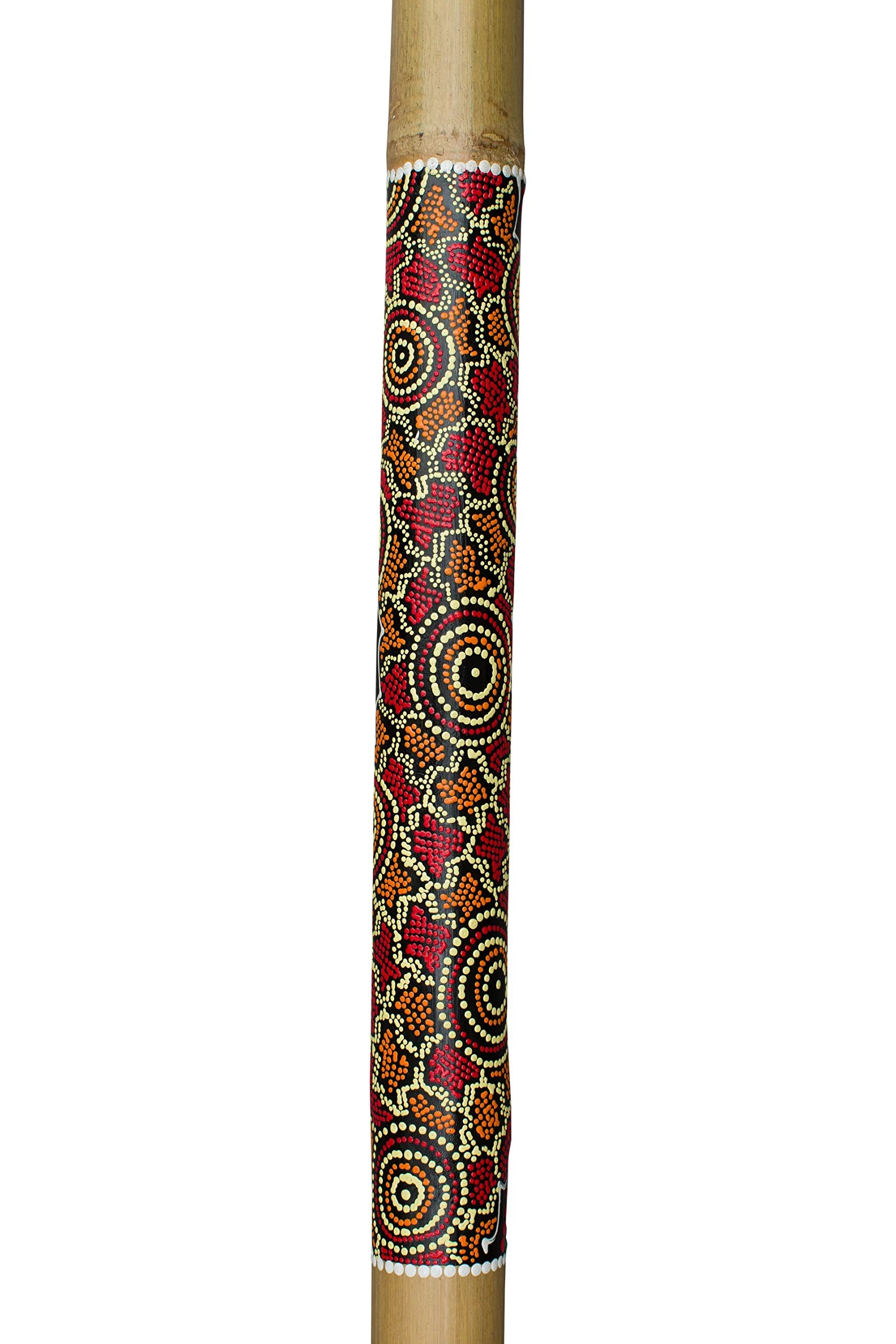 DIDGERIDOOO 120cm - dipinta a mano - compresa la cera d'api e la borsa didgeridoo. Didgeridoo per principianti