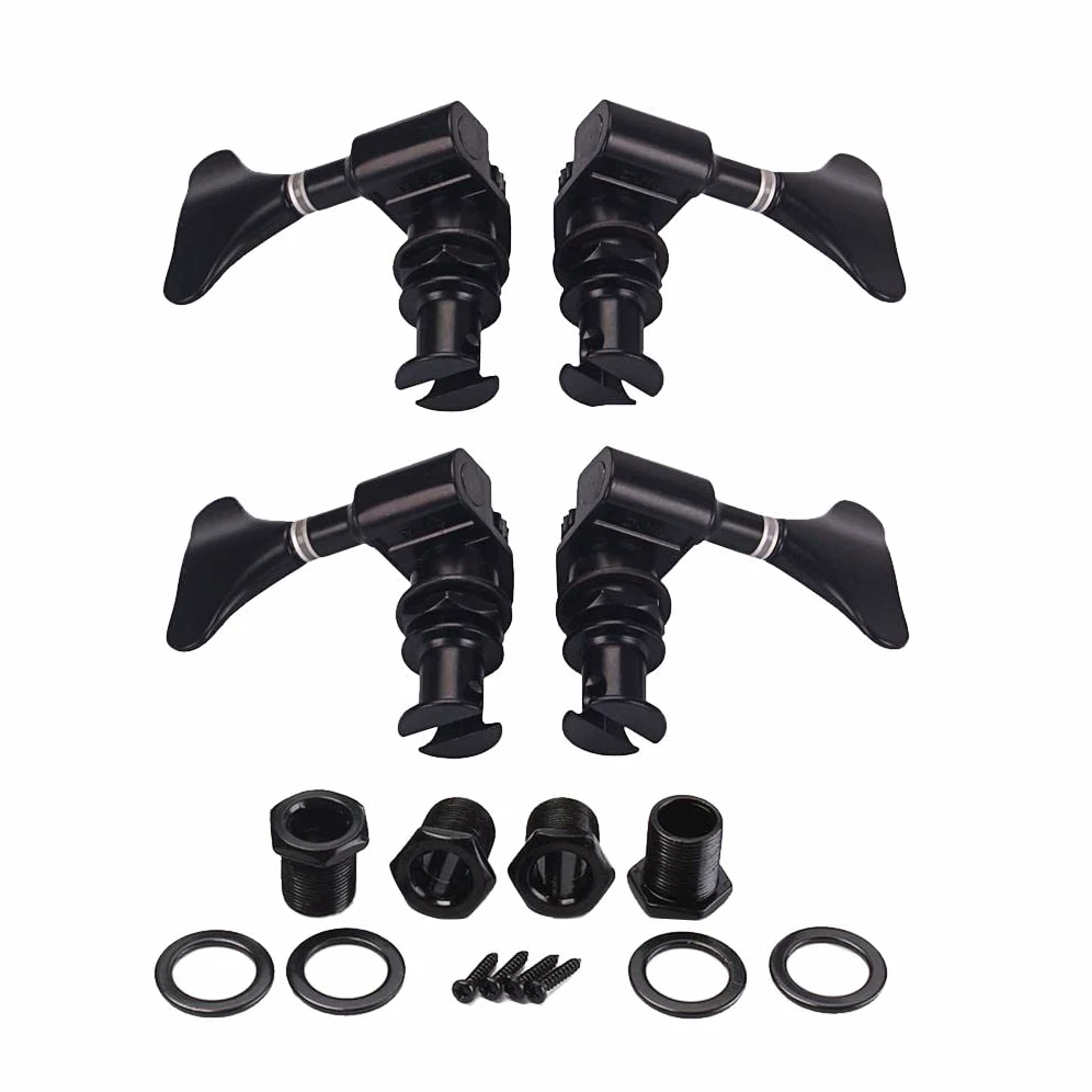 Nero 2R2L Ukulele Tuning Pioli Meccaniche per Ukulele Chitarra Ricambio