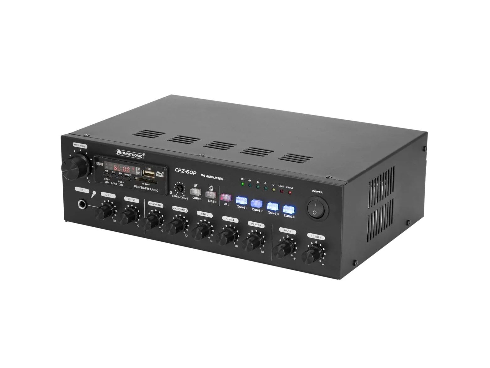 OMNITRONIC CPZ-60P PA Mixer Amplifiatore Mixing Amplifier