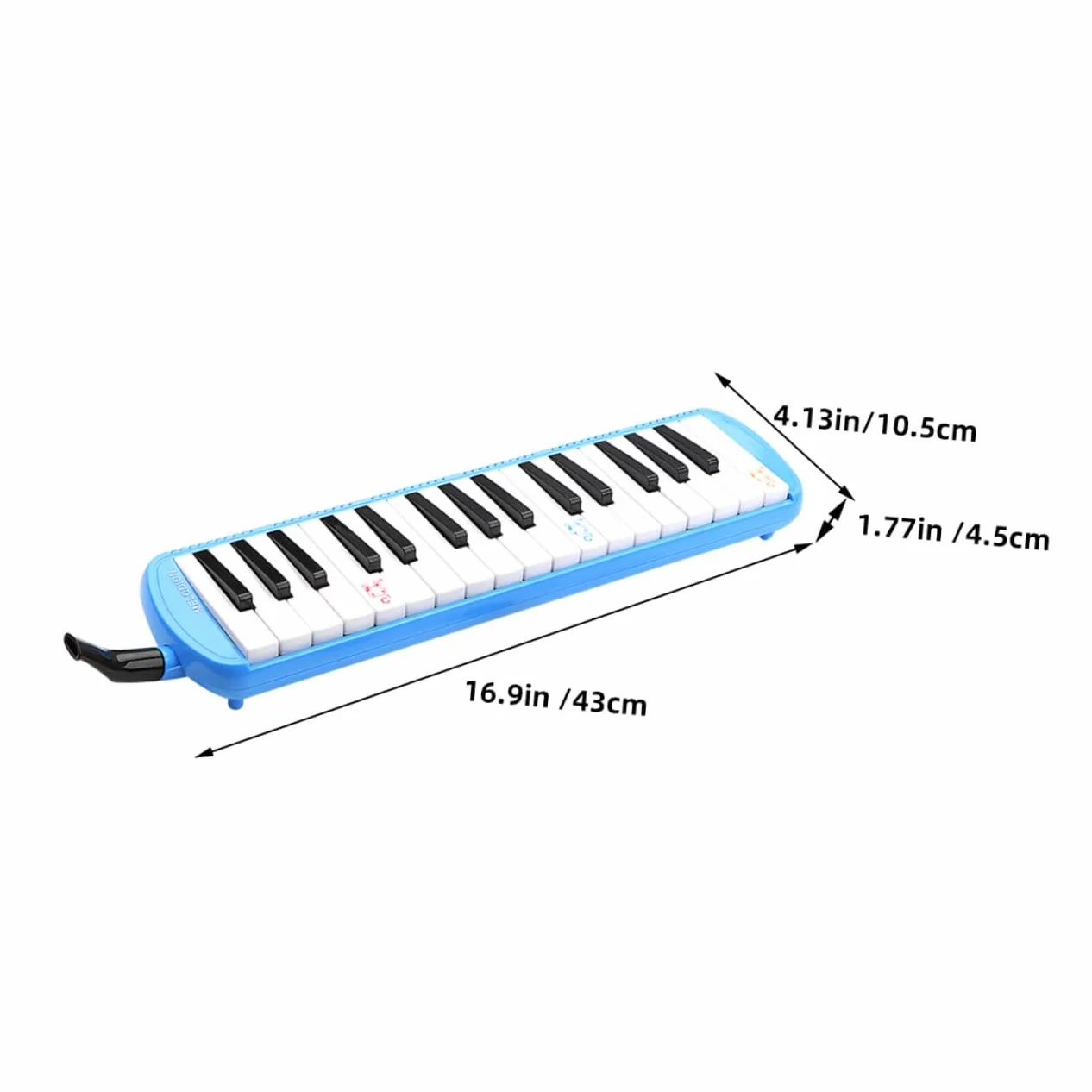 POPETPOP Melodica Tasti per Principianti con Tubo Bocchino Tastiera Portatile Leggera e Colorata Strumento Musicale Elettronico con Effetti Sonori Integrati per Pratica e Performance