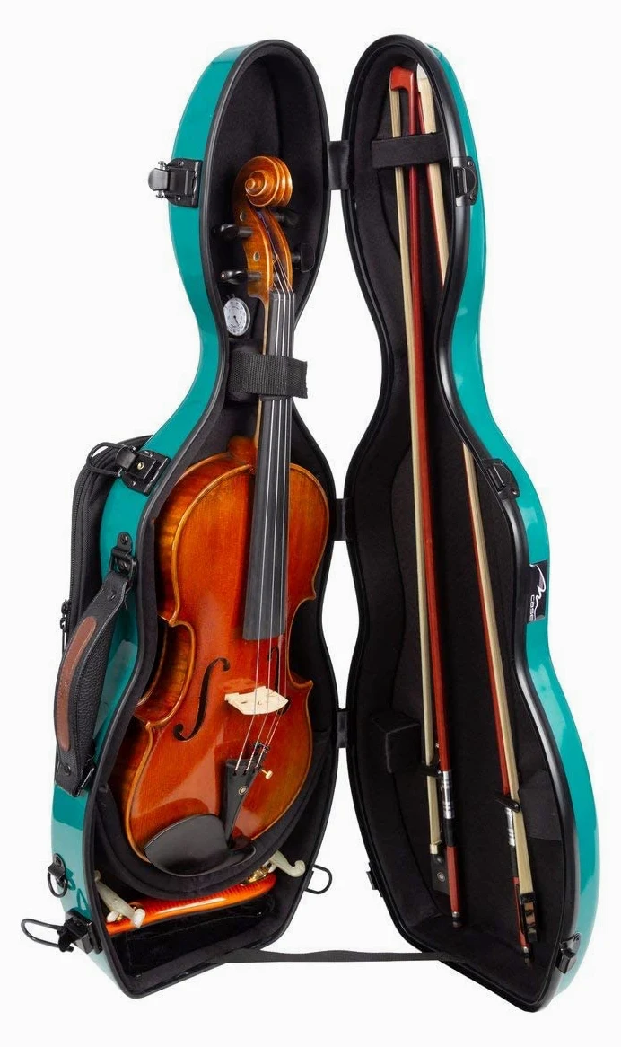 Custodia per violino Fiberglass Ultra Light 4/4 sea green M-Case