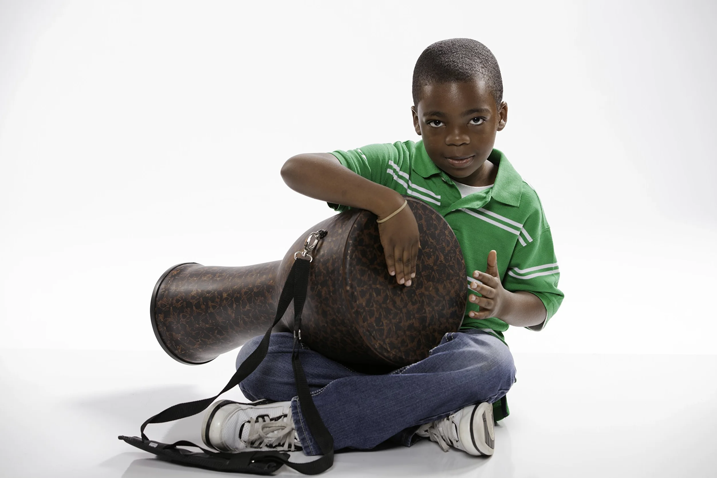 60cm professionale tamburo djembe bongo drum bush drum percussione motivo elefante Africa stile -(ottimo tamburo per il batterista esigente)
