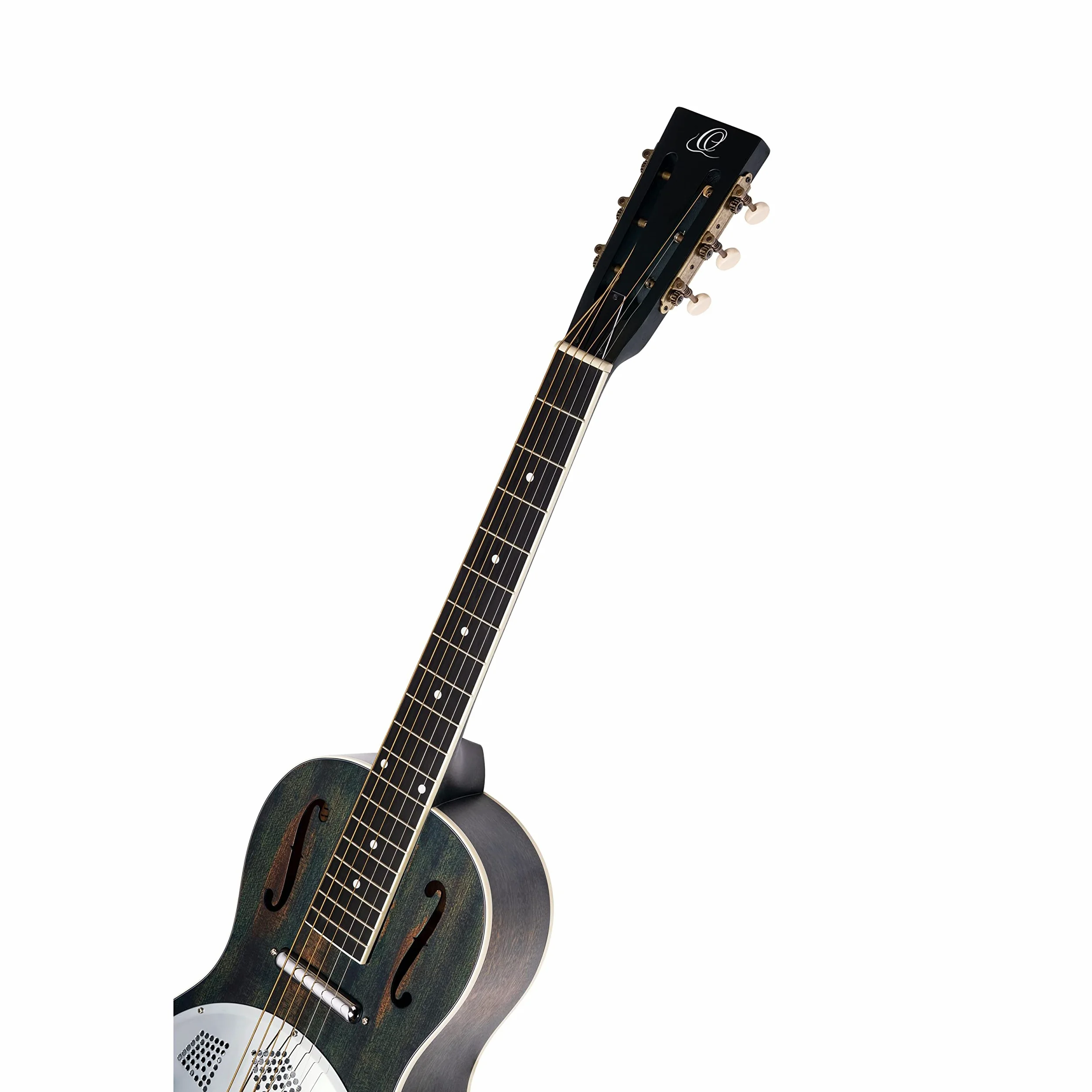 Ortega Guitars Chitarra vintage risonatrice – Americana Series – Elettroacustica con Lipstick Pickup – Legno di mogano con finitura satinata Distressed (RRG30E-DD)