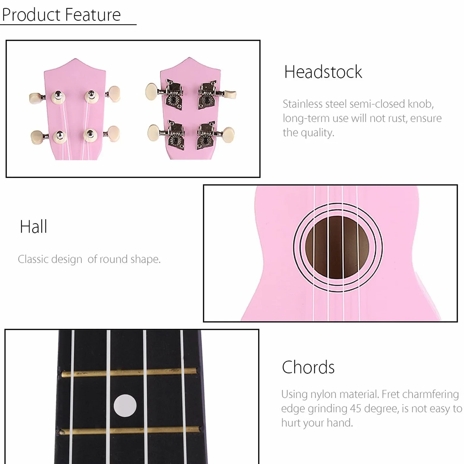 Ukulele 21 Pollici Ukulele Soprano Beginner Ukulele Guitar Mini Ukulele Tenor 4 Corde Legno Ukulele Hawaiian Mini Guitarra Musicla Regali Concerto Ukulele