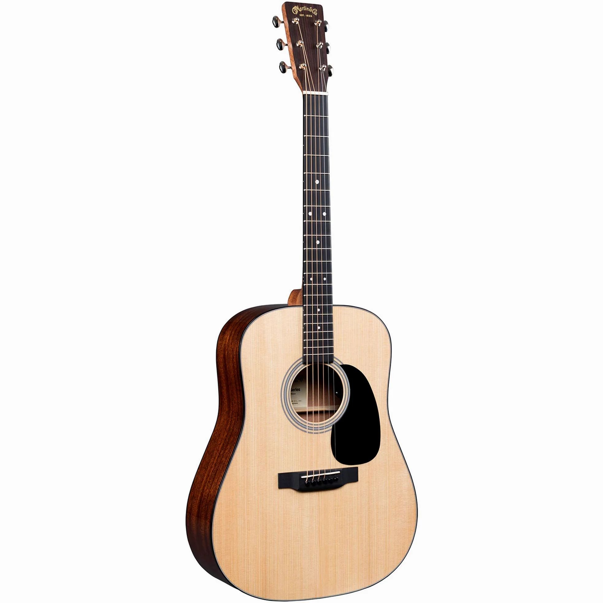 Martin Guitar Road Series D-12E - Chitarra acustica-elettrica con custodia, struttura in abete Sitka e Sapele, tasti D-14 e manico per artisti performanti con cono ad alte prestazioni