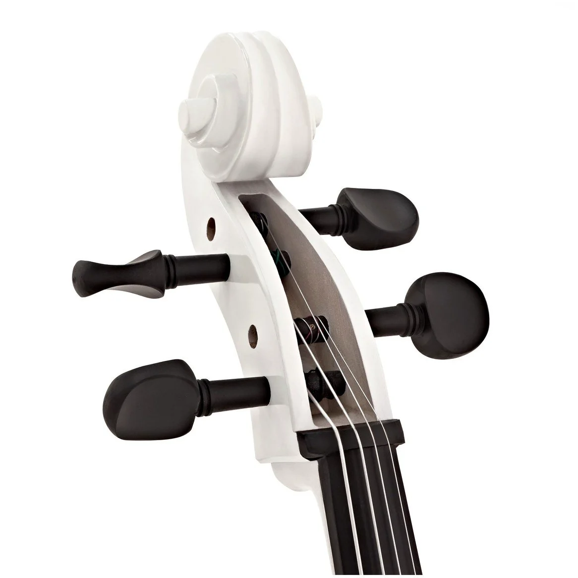 Violoncello da studio Gear4music misura 4/4 con custodia, bianco