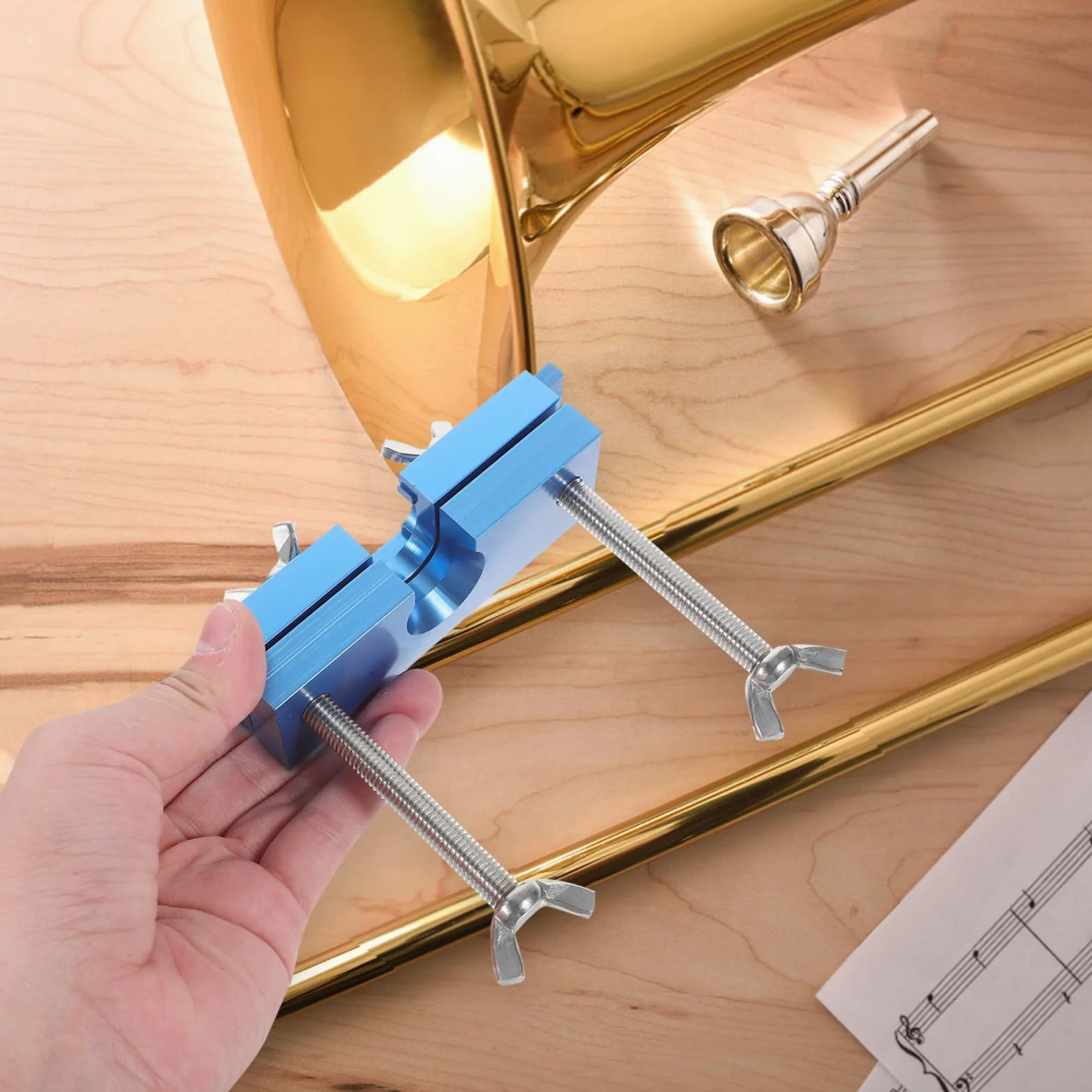 Strumento Regolabile Per Estrarre Tromba Strumento Riparazione Per Strumenti Musicali Estrattore Compatto e Leggero Per Trombone e Euphonium