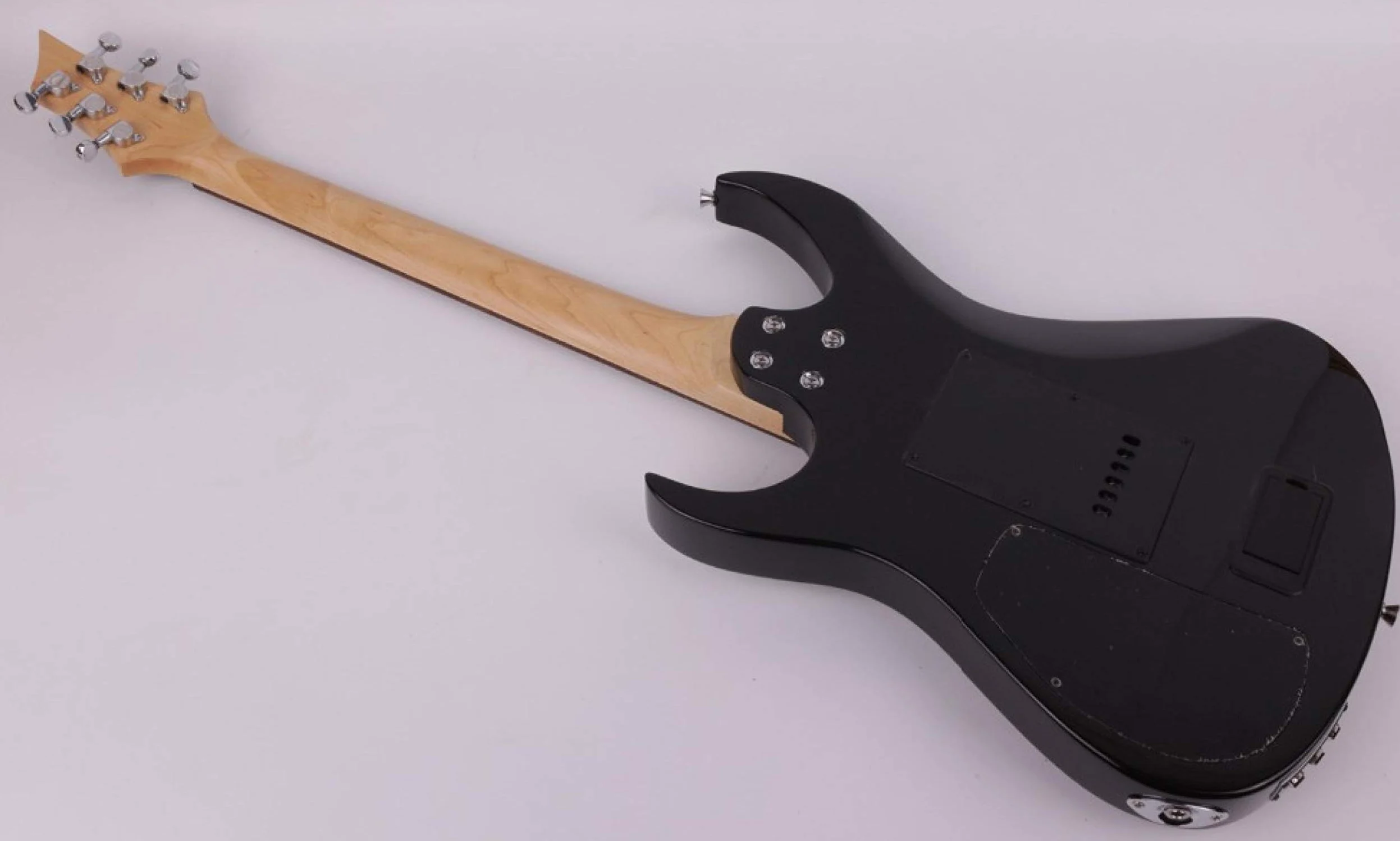 Chitarra elettrica silenziosa incorporata effetto portatile da viaggio nera