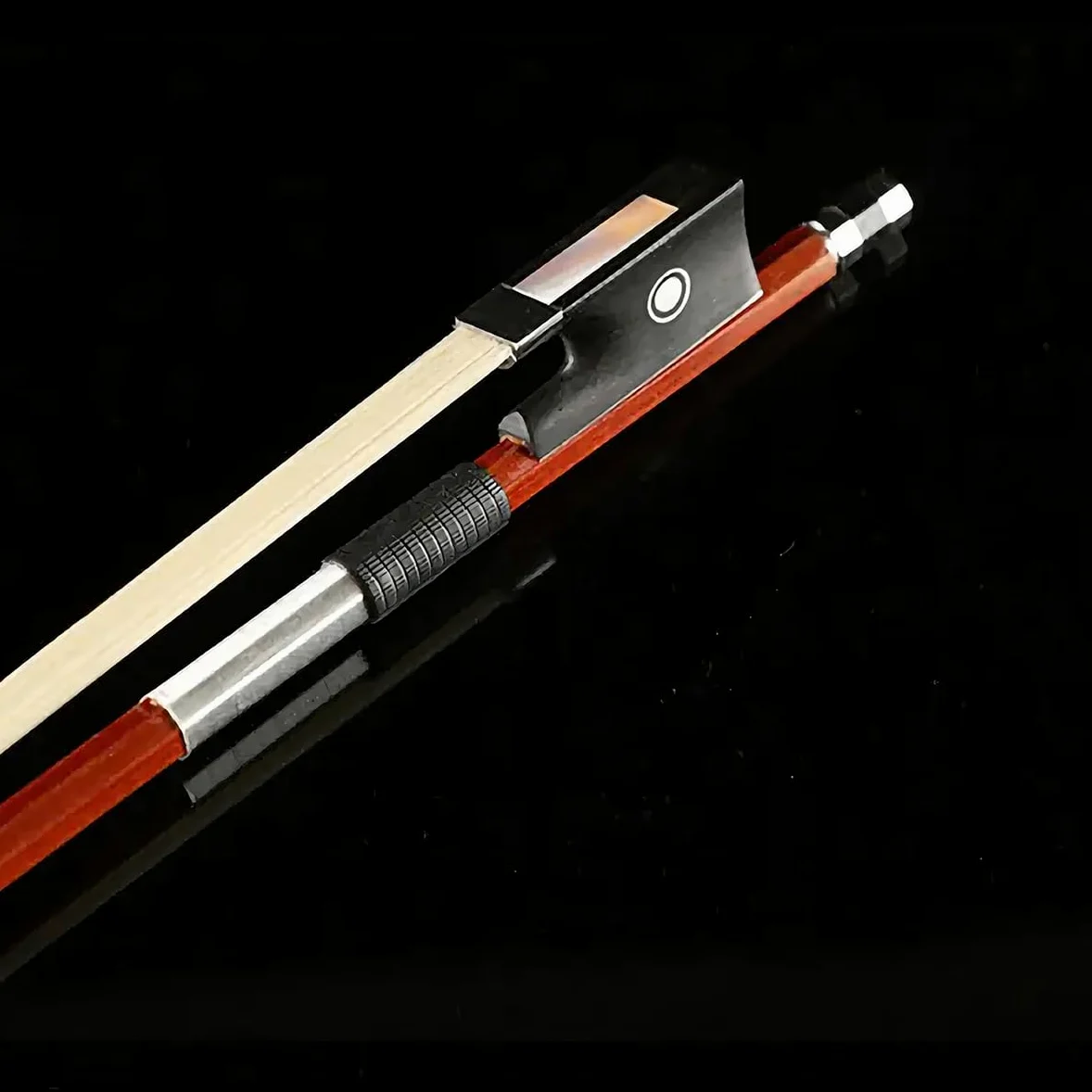 Professional 4/4 archetto in pernambuco Nasetto in ebano violino Arbor crine di cavallo bianco 4/4 Brazilwood