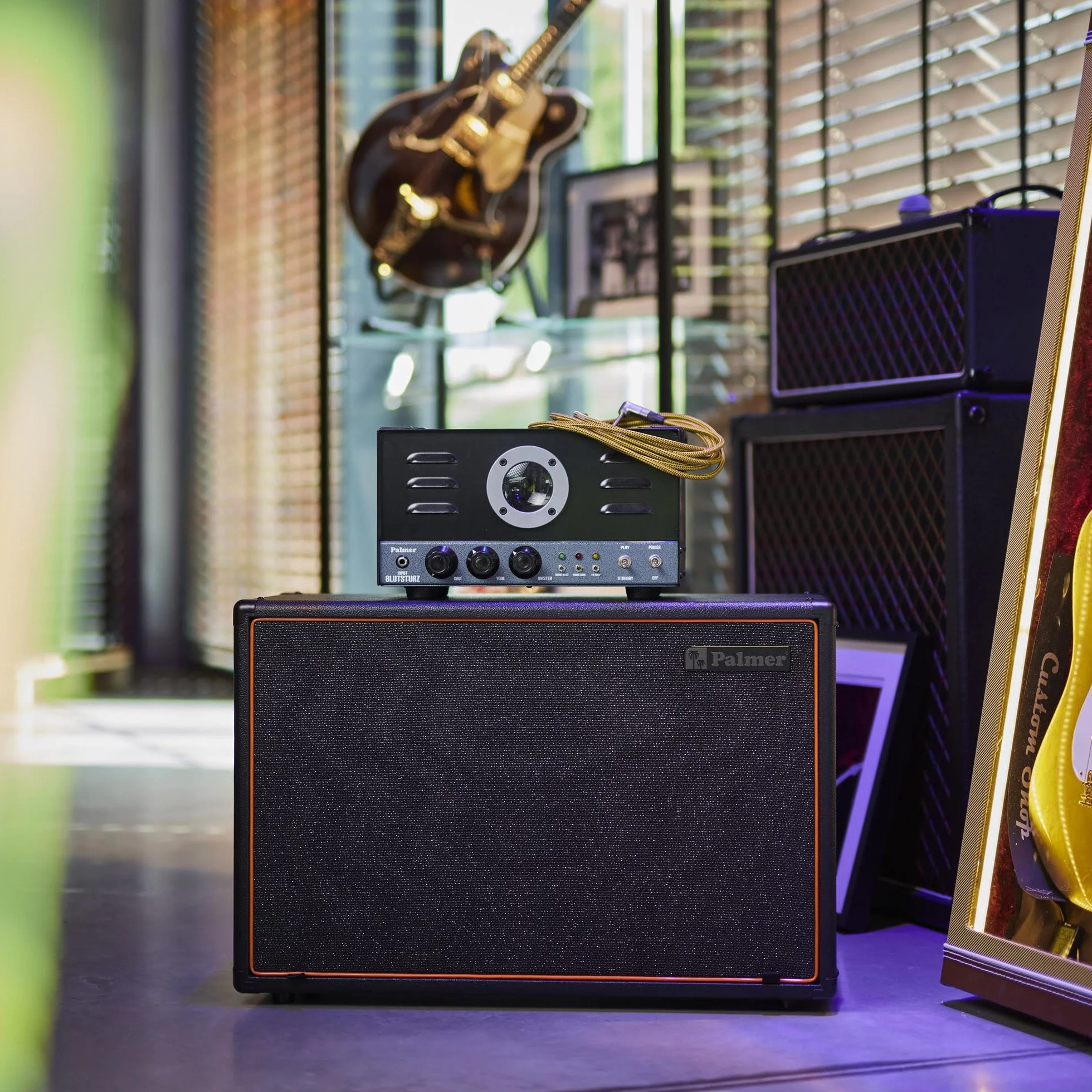 Palmer CAB 212 BX V30 - Altoparlante per chitarra con Celestion Vintage 30, 2 x 12, open back