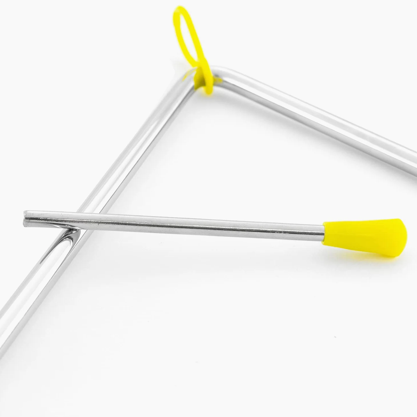 TIGER TRI28-6-MT - Strumenti triangolari Samba da 30,5 cm - Triangoli in acciaio resistenti con attacco in metallo, ideali per scuola, banda o uso domestico, confezione da 6
