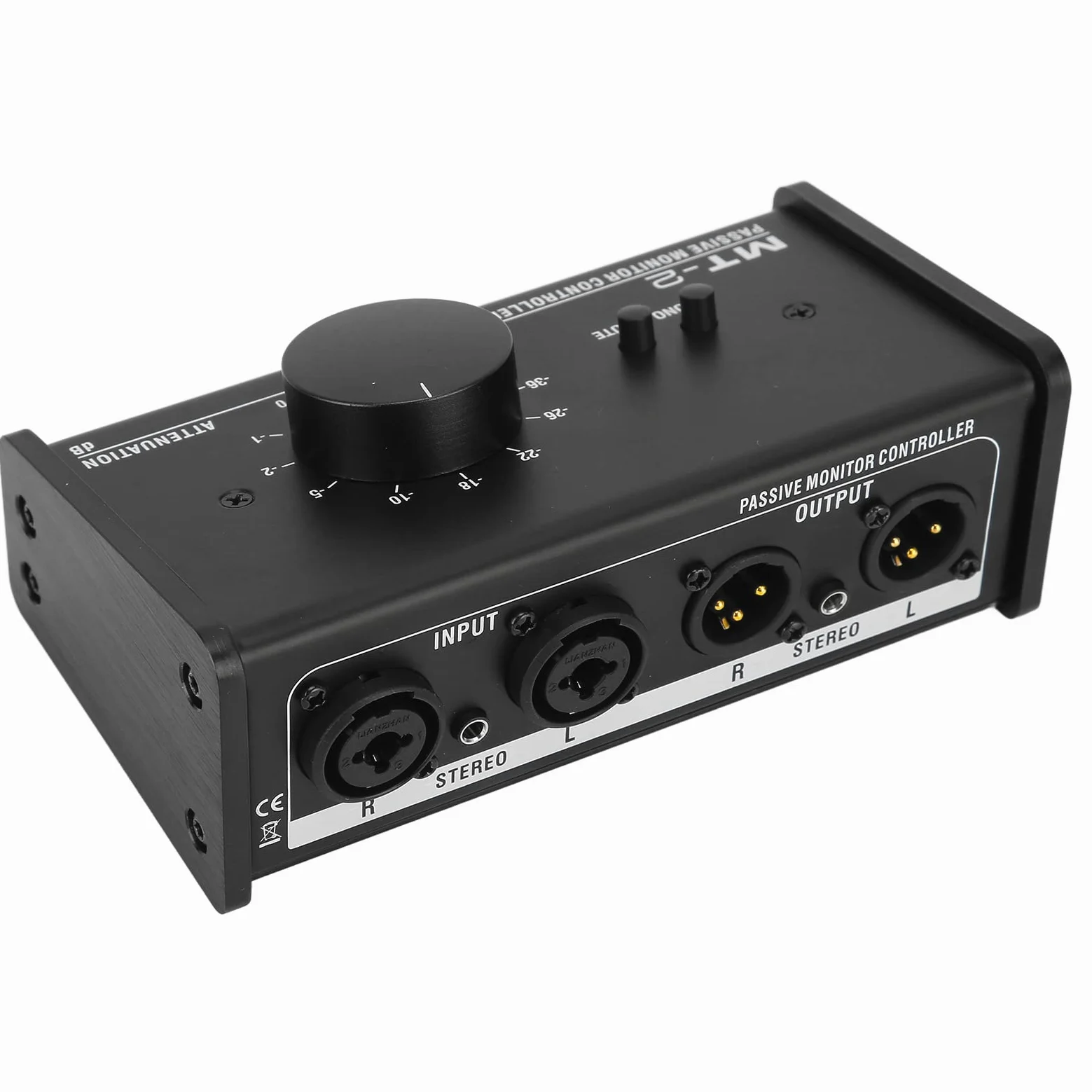 Controller monitor passivo, XLR e interfaccia plug and play da 3,5 mm di controllo del silenziatore del ferro passivo controller del volume stereo per laptop