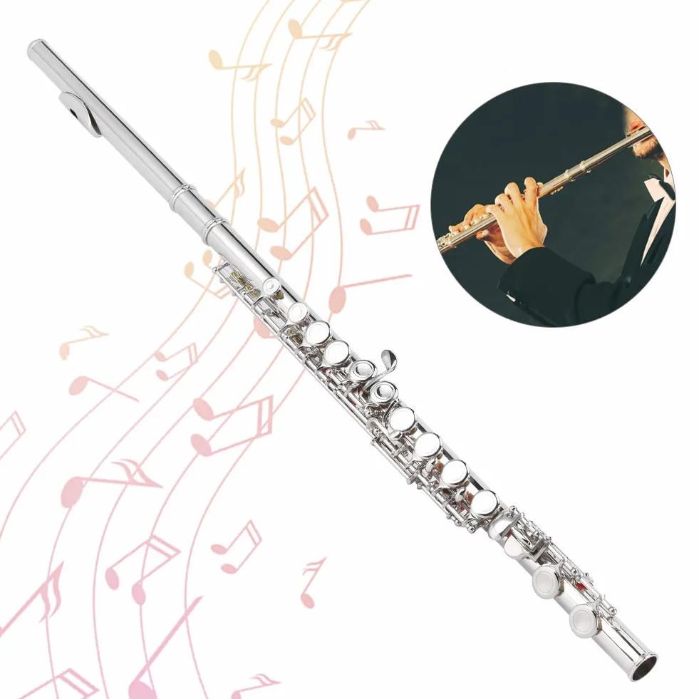 Flauto, portatile e resistente, Strumenti musicali, con custodia protezione trasporto, for studenti, iniziatori, adulti, allenamento, esame,attività ricreativa