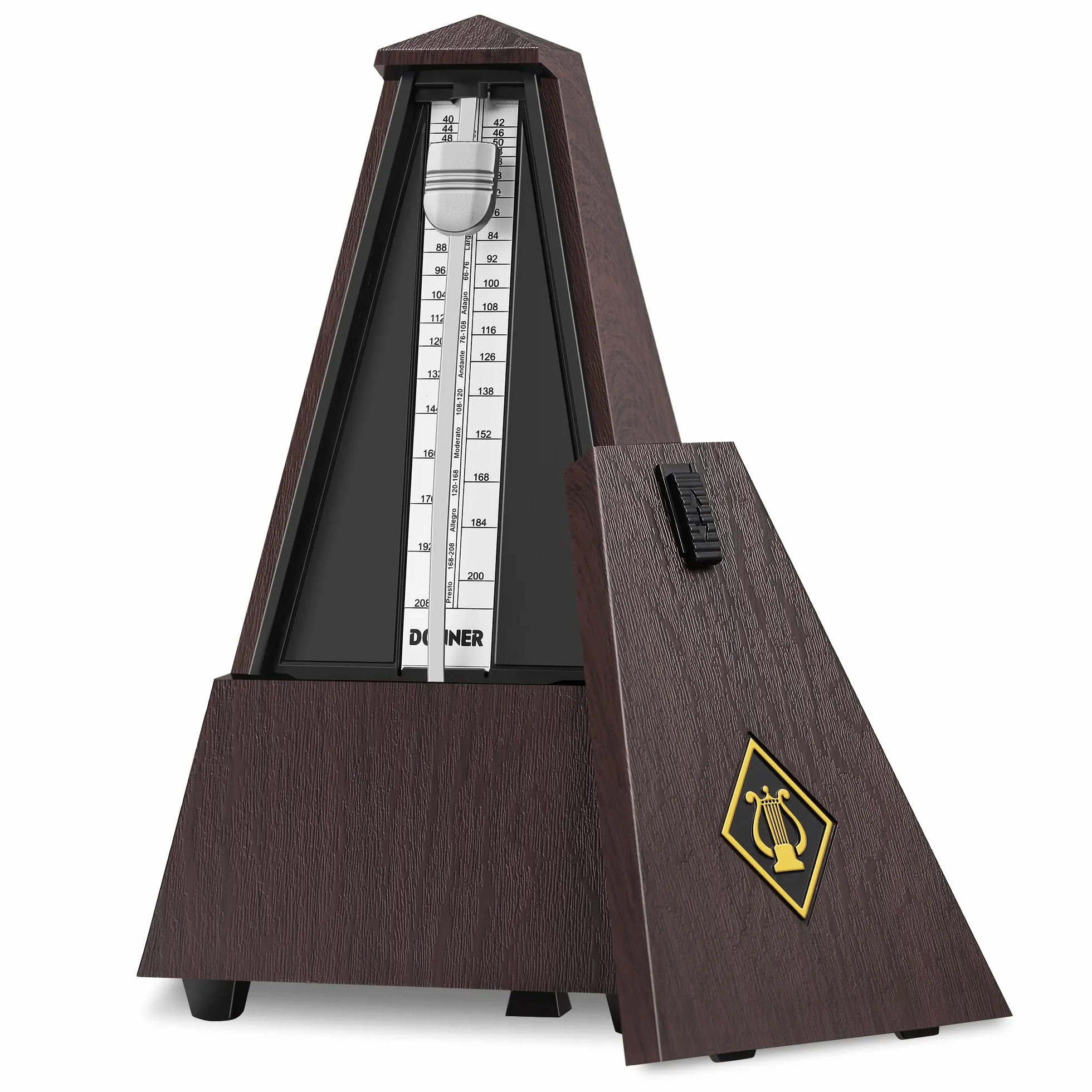 Donner Metronomo meccanico per Pianoforte Chitarra Basso Tamburo Violino e altri Strumenti Musicali DPM-1
