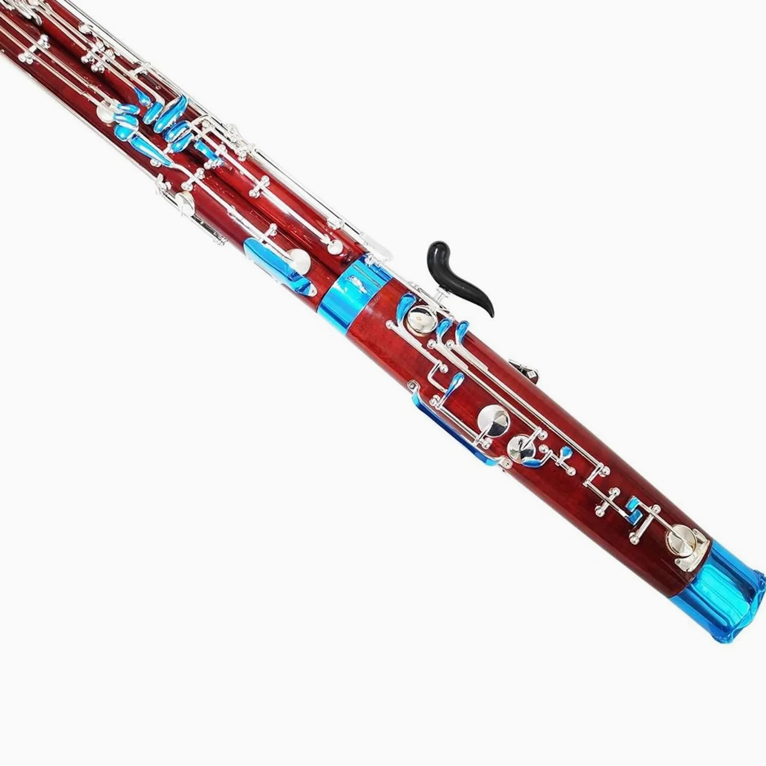 Colore Legno Chiave C Fagotto Chiave Nichelata Strumenti Musicali A Fiato Con Custodia Accessori Fagotto Per Principianti