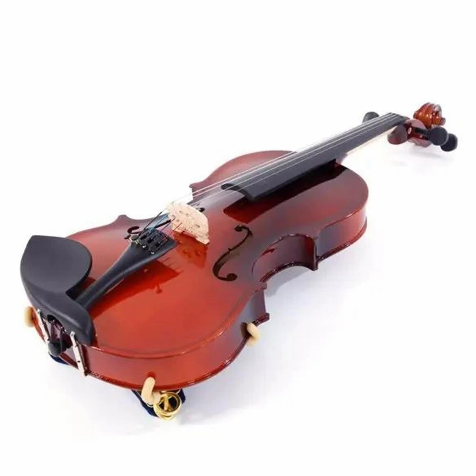 violino Violino acustico in legno massello 1/8 con custodia corde per arco accordatore per poggiaspalla