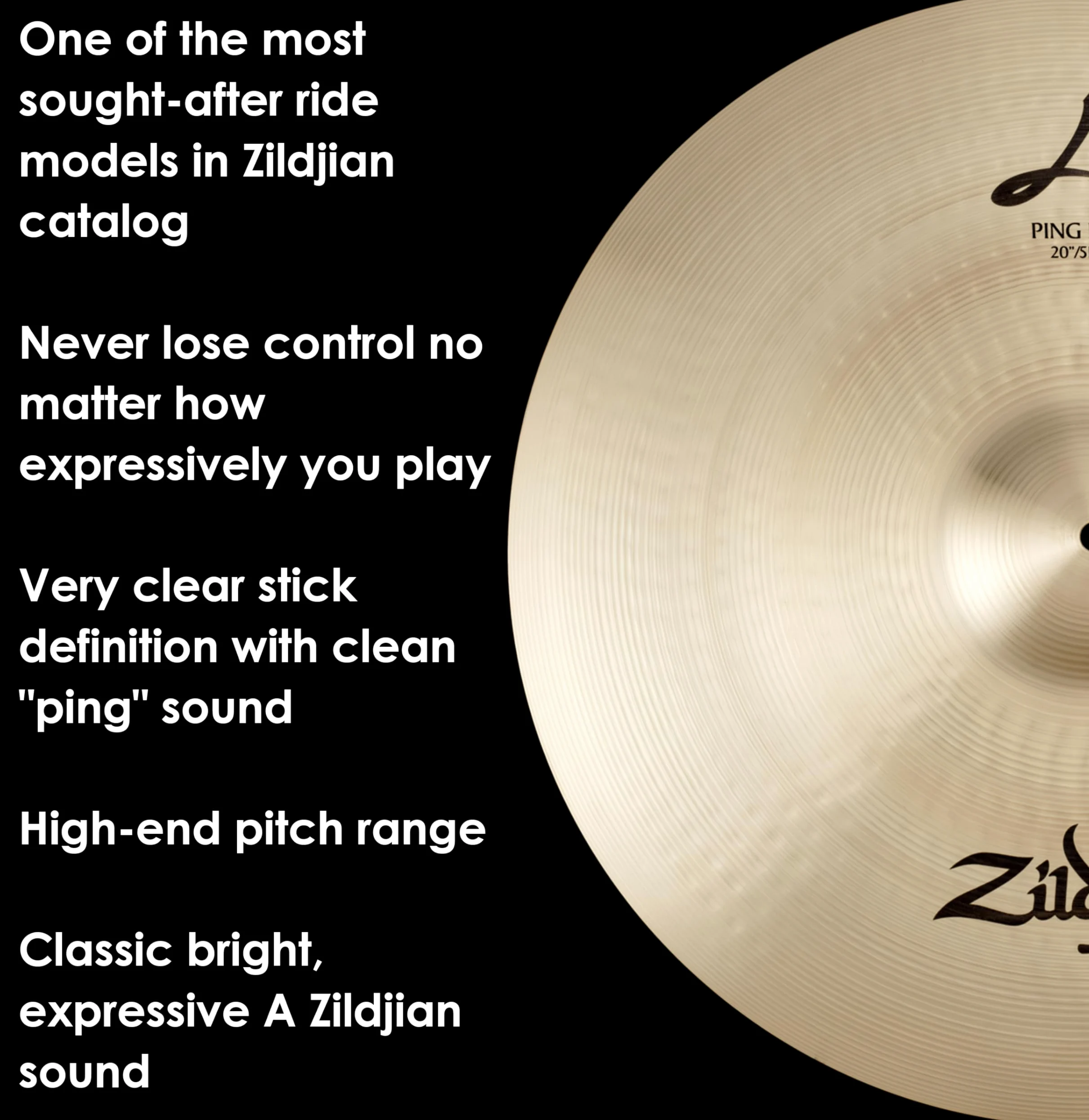 Zildjian A0042 Ping Ride Piatto 20"