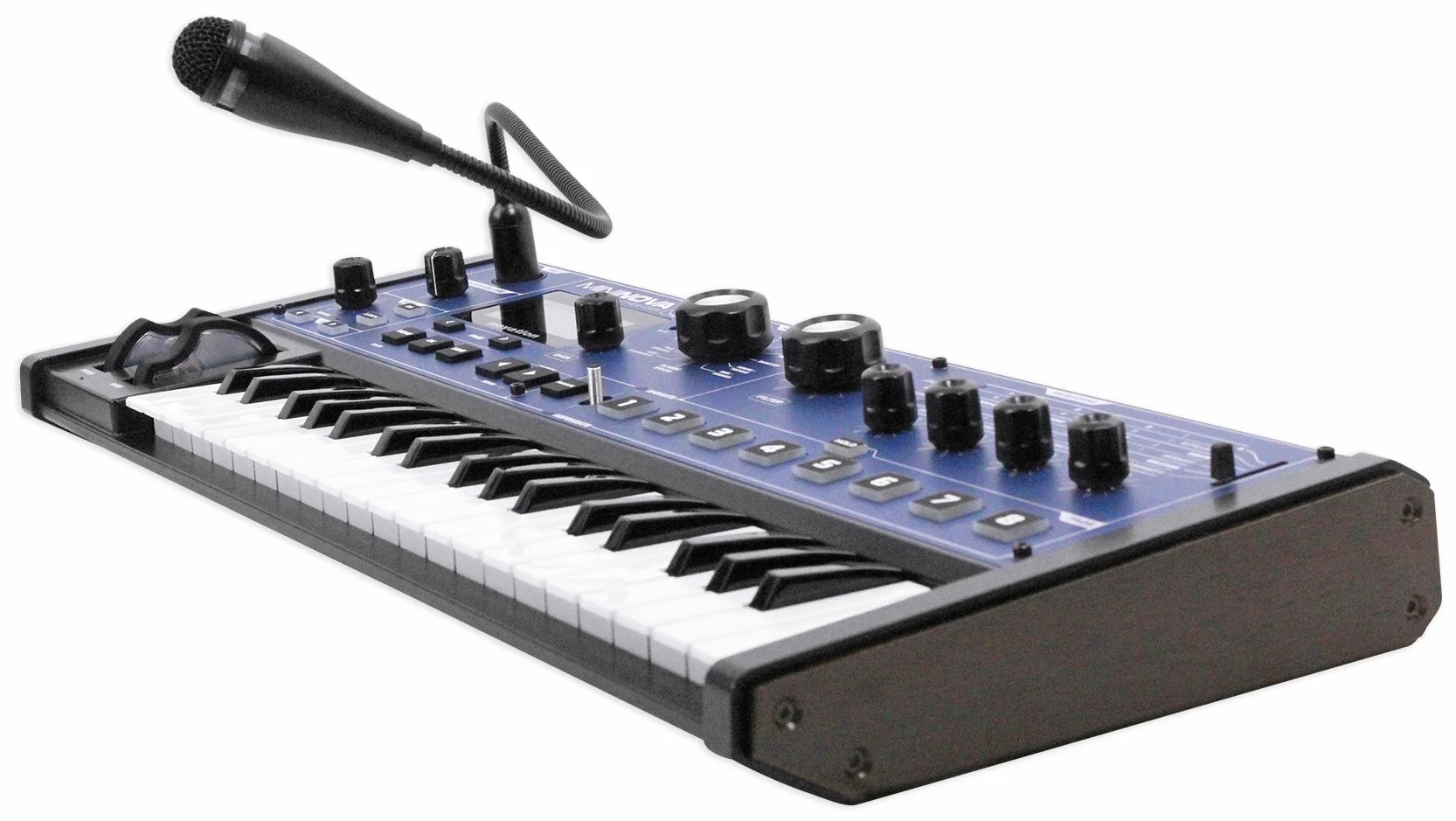 Novation MiniNova, sintetizzatore a modellazione analogica con 37 mini tasti - Mini-synth compatto e potente con effetto vocoder e correttore d'intonazione, 256 suoni integrati e cinque effetti vocali