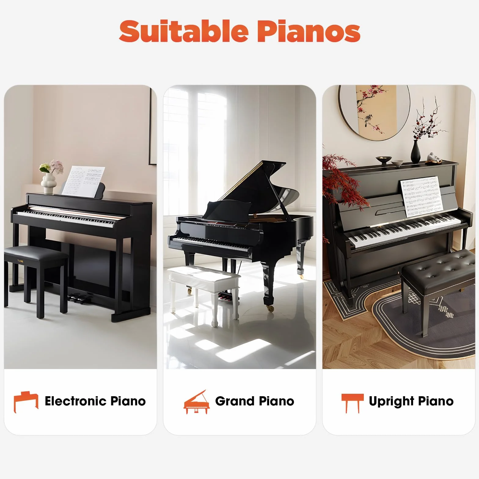 Prolunga per pedale, per pianoforte a tre zampe, per pianoforte digitale, universale, adatta per bambini di età compresa tra 4 e 12 anni