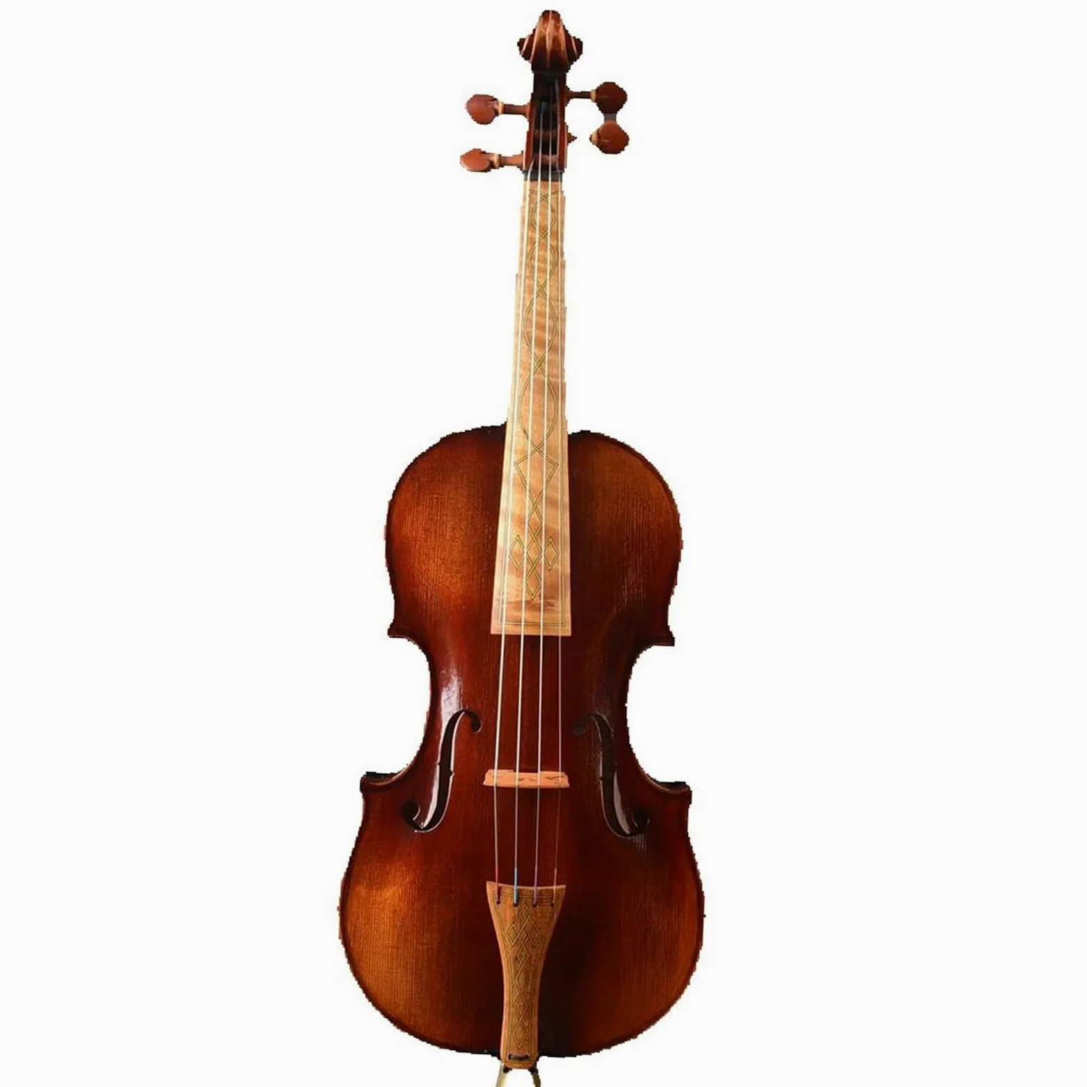 Violino Violini Barocchi 4/4 Fiammati Con Custodia E Archetto Per Principianti Verniciati A Mano